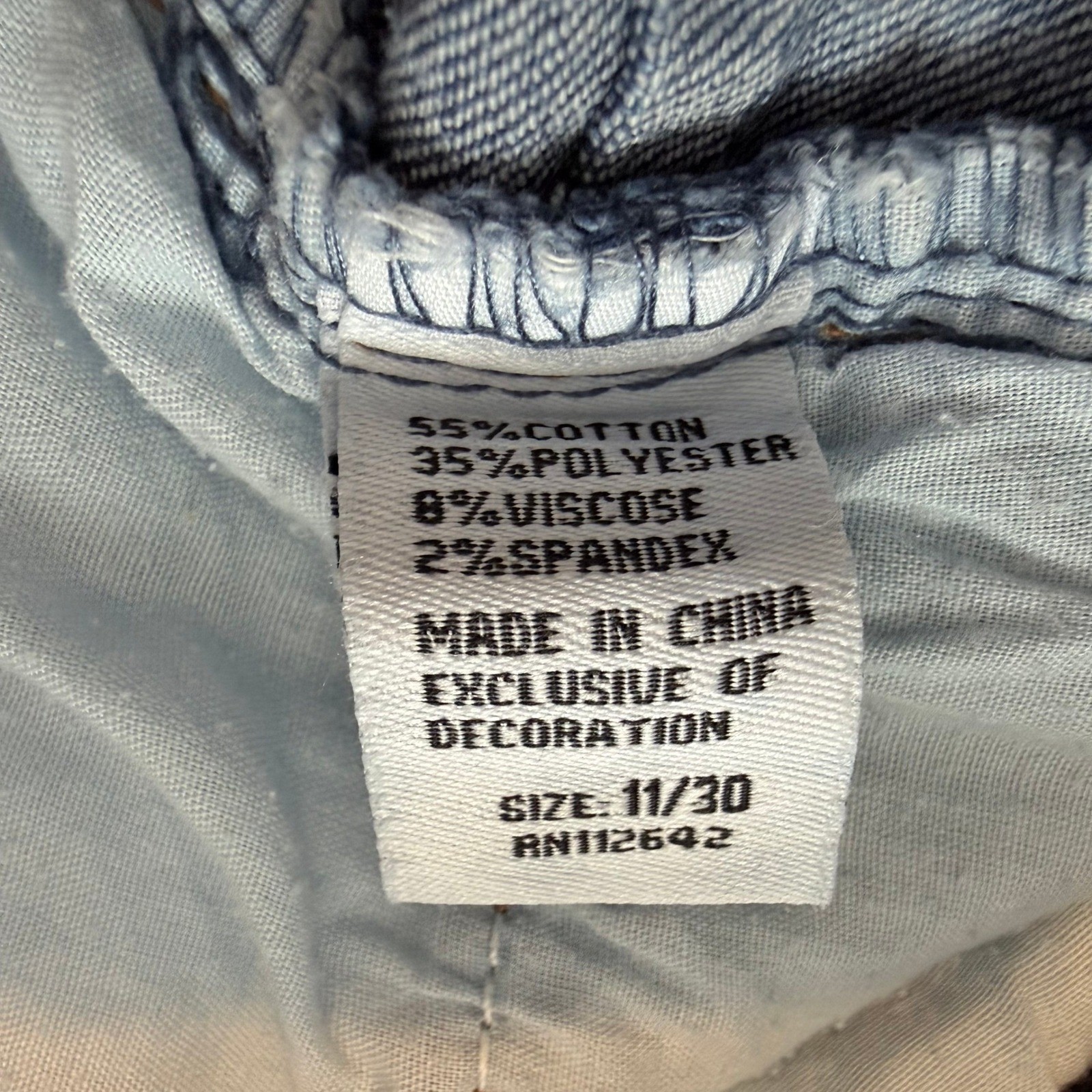 Blue Savvy Flare Jeans Womens 11/30 Blue Excellent High Rise Stretch Bell Bottom