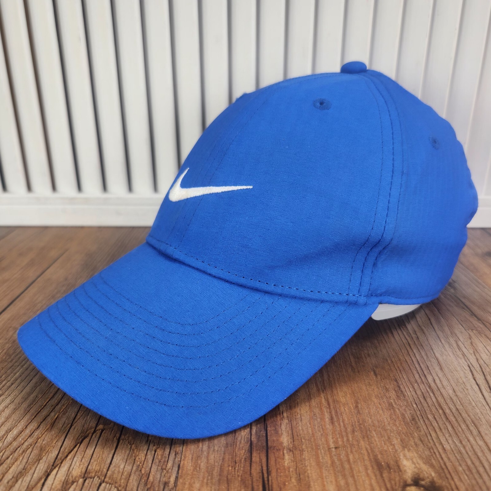 Nike Legacy91 Dri-Fit Strapback Hat Cap Blue Running Athletic Sports Swoosh Gym