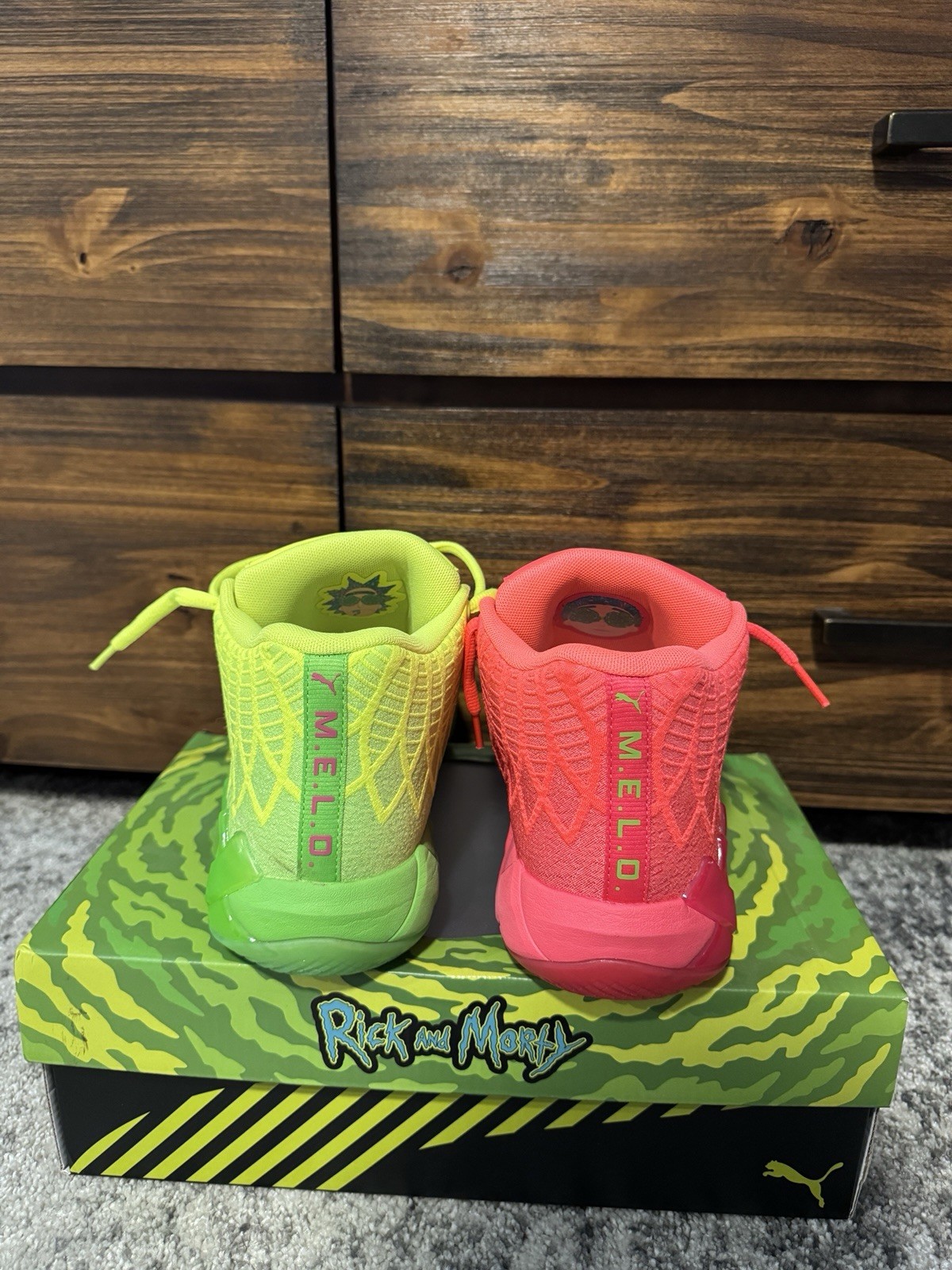 PUMA MB.1 x Rick and Morty Mid-Top Basketball Shoes US 10
