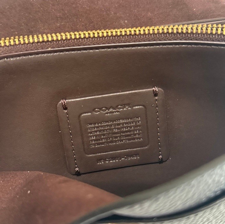Coach Tabby Clutch Pebbled Foldover Crossbody