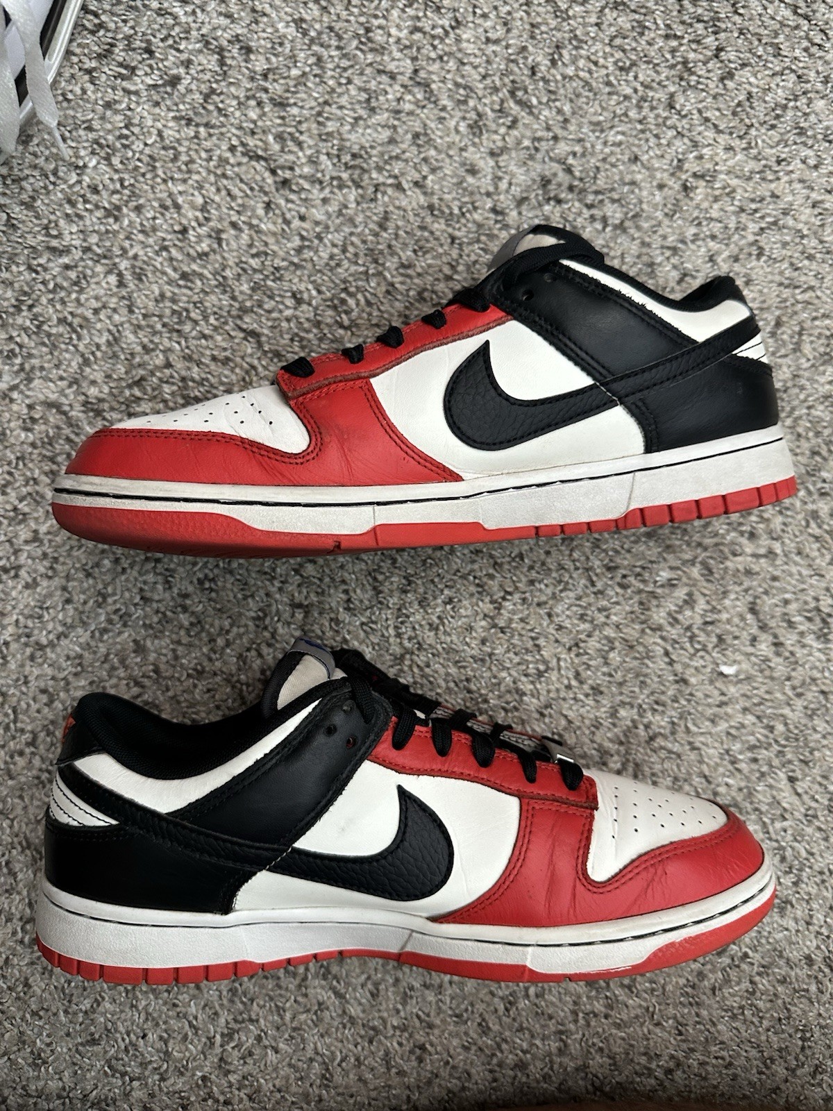 Nike Dunk Low EMB NBA 75th Anniversary Bulls 2021 Black Red White BRED – Size 9