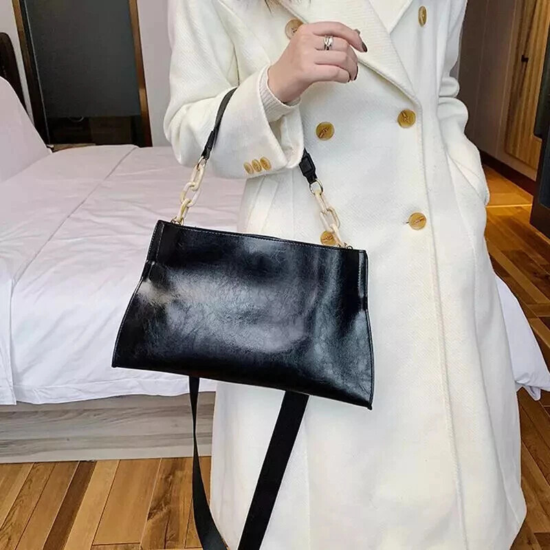 Women’s Large Capacity Soft Leather Shoulder Bag Crossbody Tote Handbag Purse
