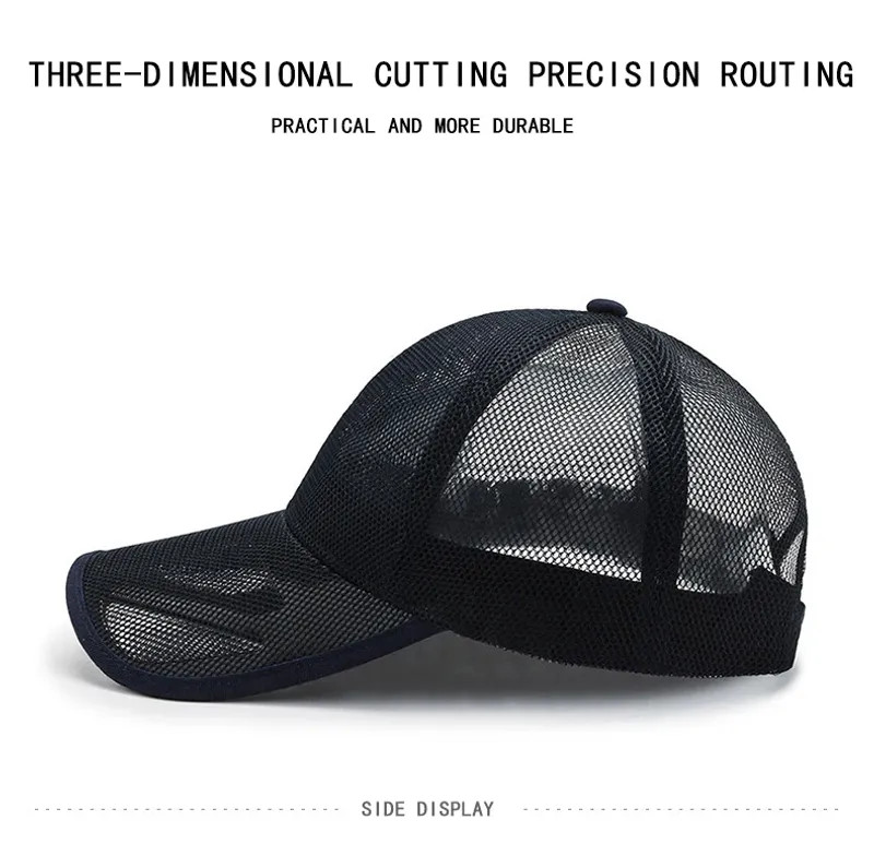 Breathable Mesh Cap Openwork Summer Sun Hat Outdoor Sports Unisex