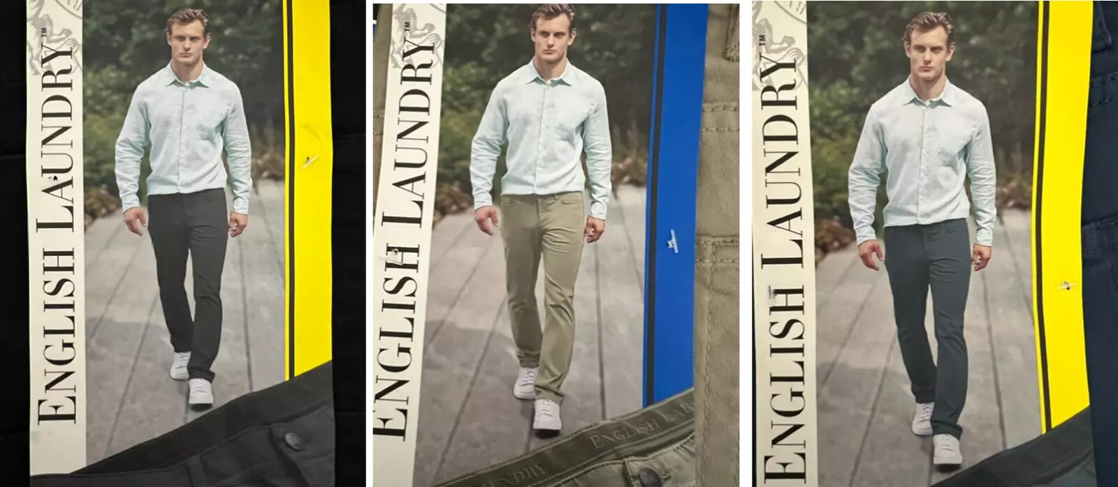 New English Laundry Men’s 5- Pocket Straight Fit Pants NWT Great Gift