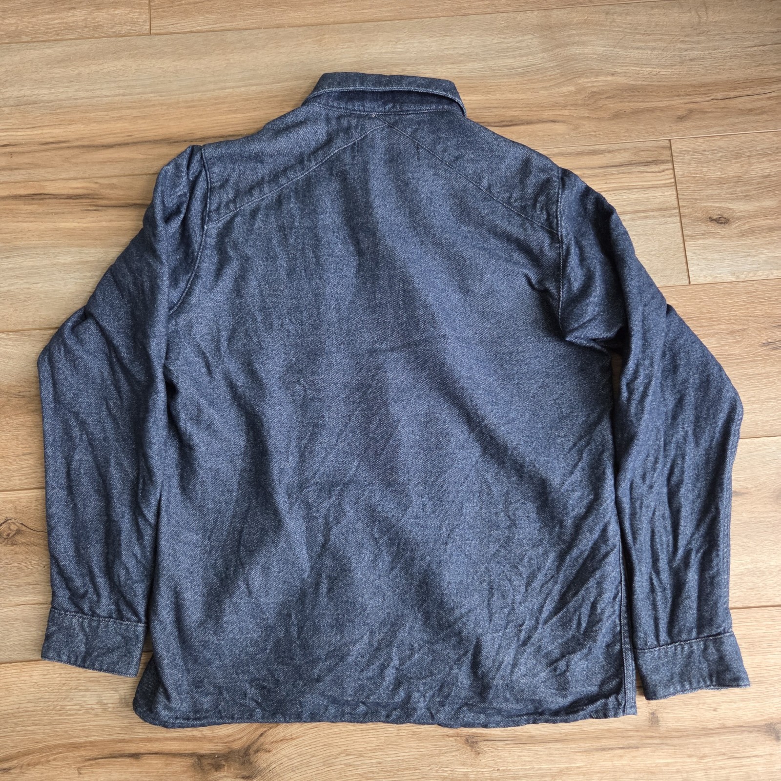 3Sixteen Cotton Button Up Navy Blue Men’s Size Medium Long Sleeve Shirt