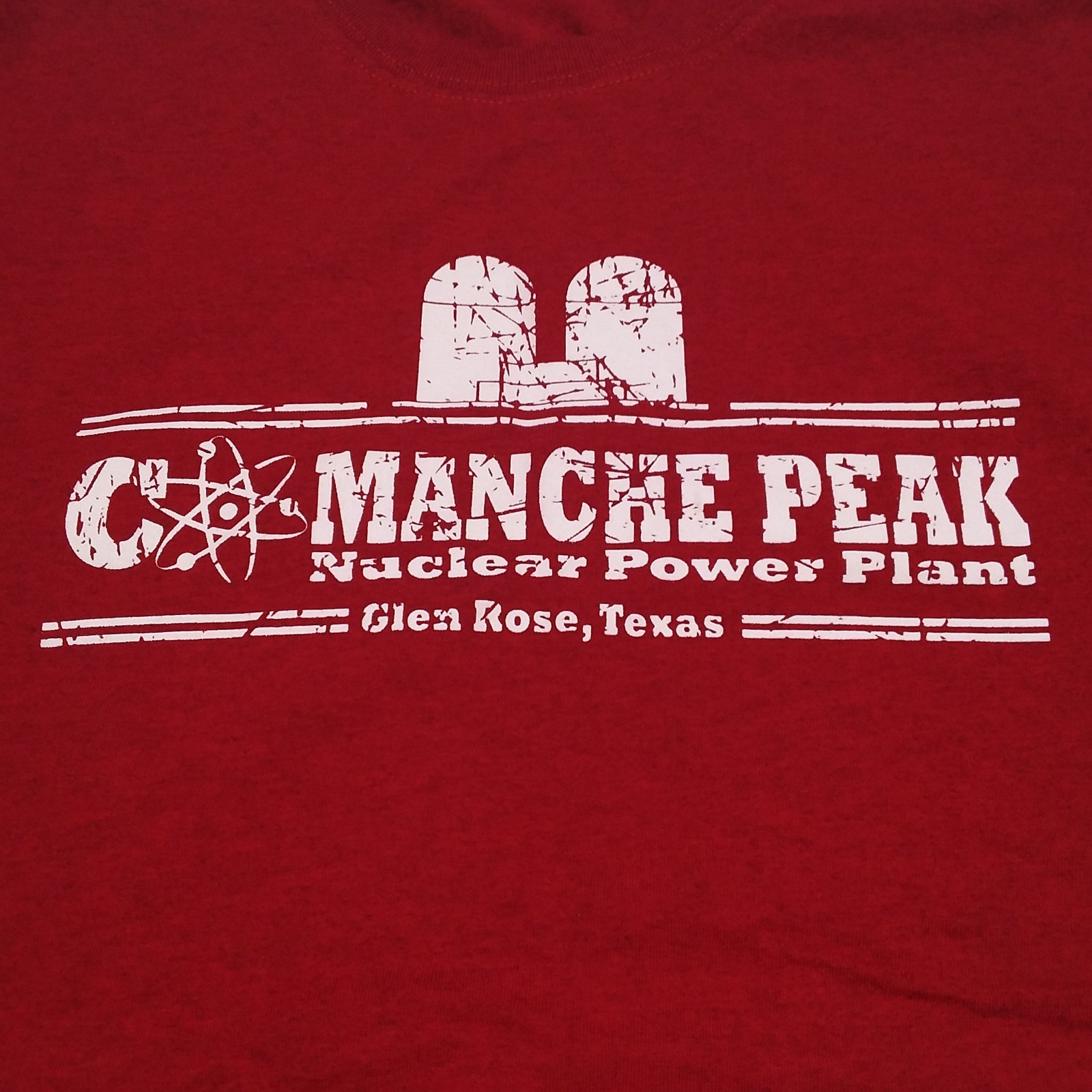 Comanche Peak Nuclear Power Plant – Glen Rose Texas – Red – T-Shirt