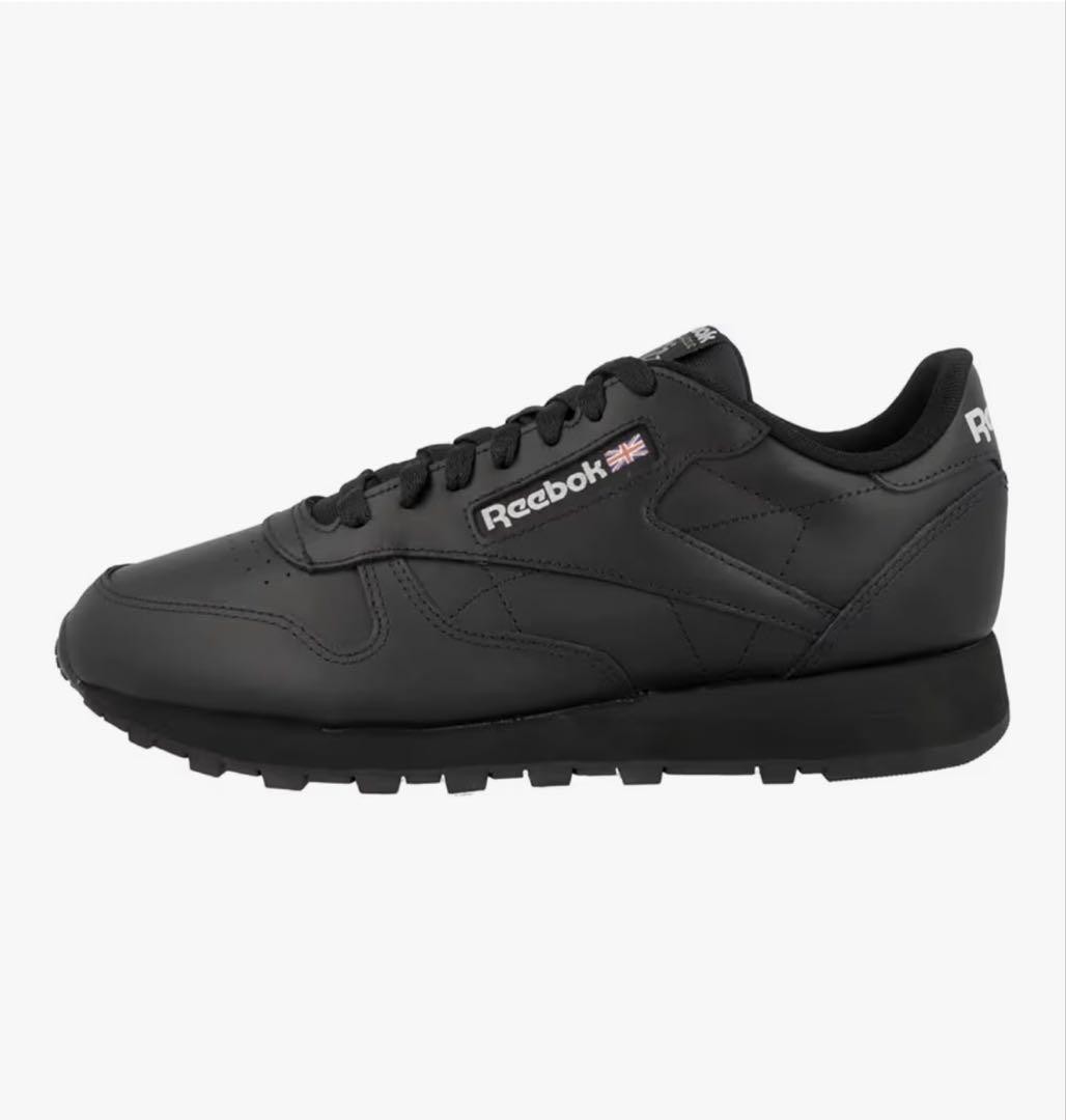 Reebok CLASSIC LEATHER Men 11 US Black Leather Sneakers Durable Classic