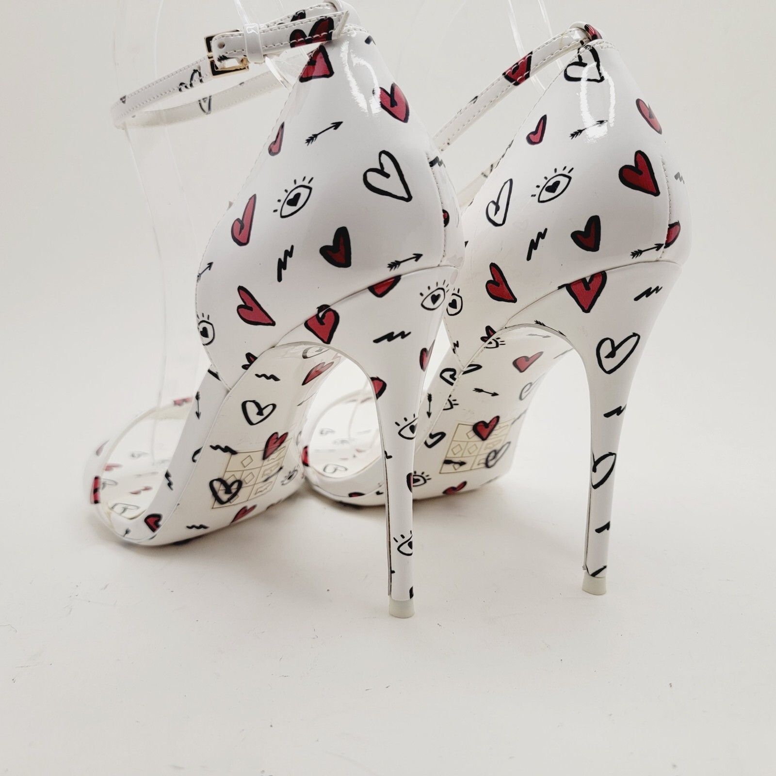 ALDO Brandii Milk Kiss Ankle Strap Sandals Heels Fun Wedding Sz 8