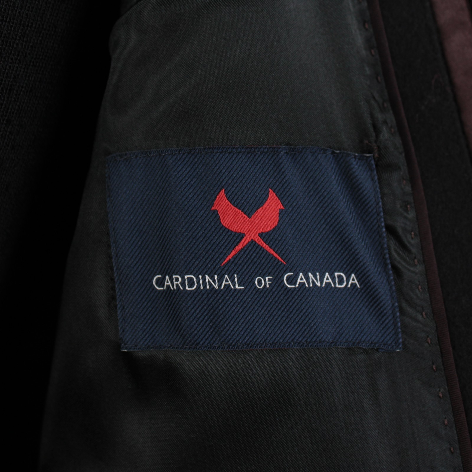 Cardinal of Canada NWT Wool Blend Top Coat Size 42R US In Solid Black
