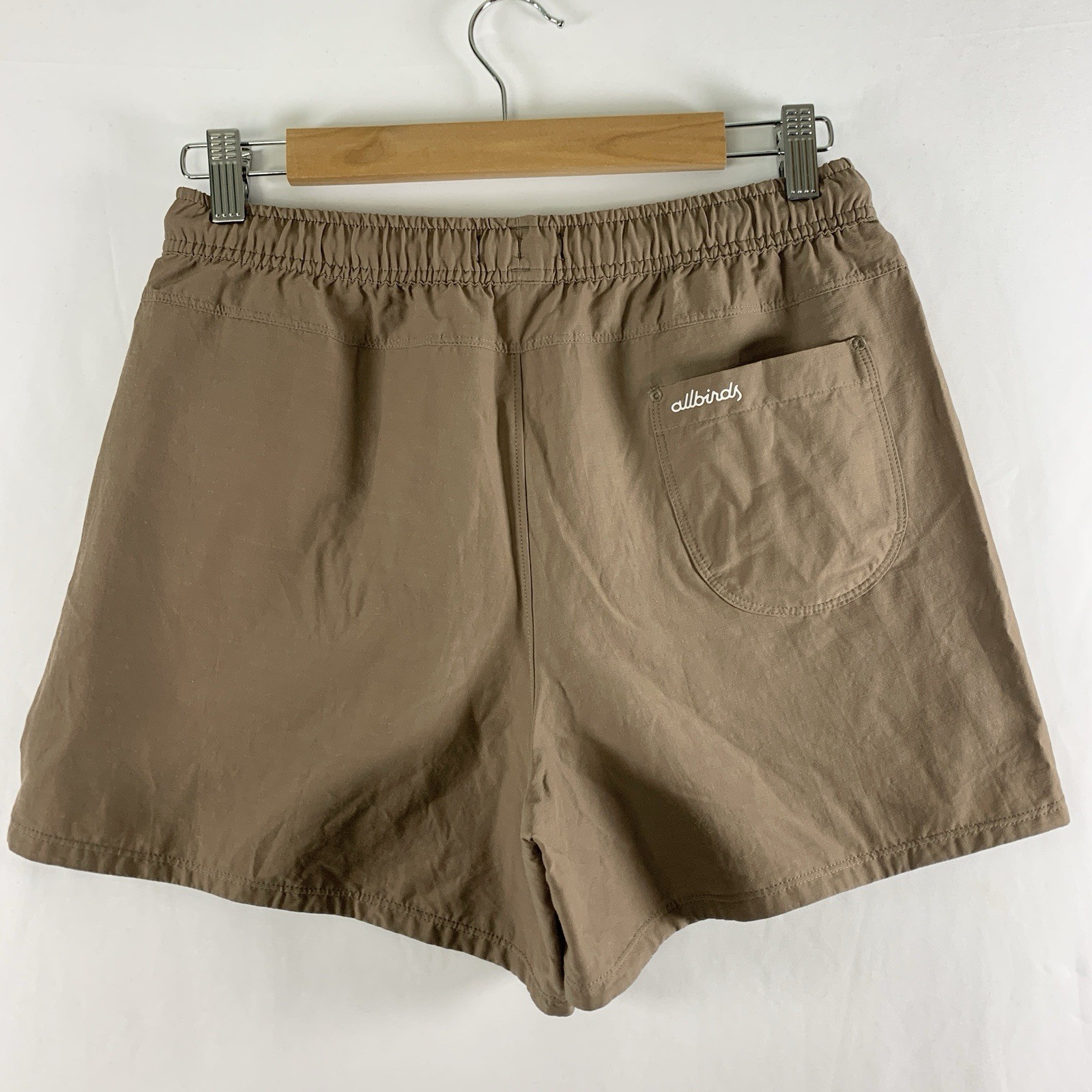 Allbirds Womens Carbon Footprint 10.2 Run Shorts XS Brown Wool Nylon Blend Light