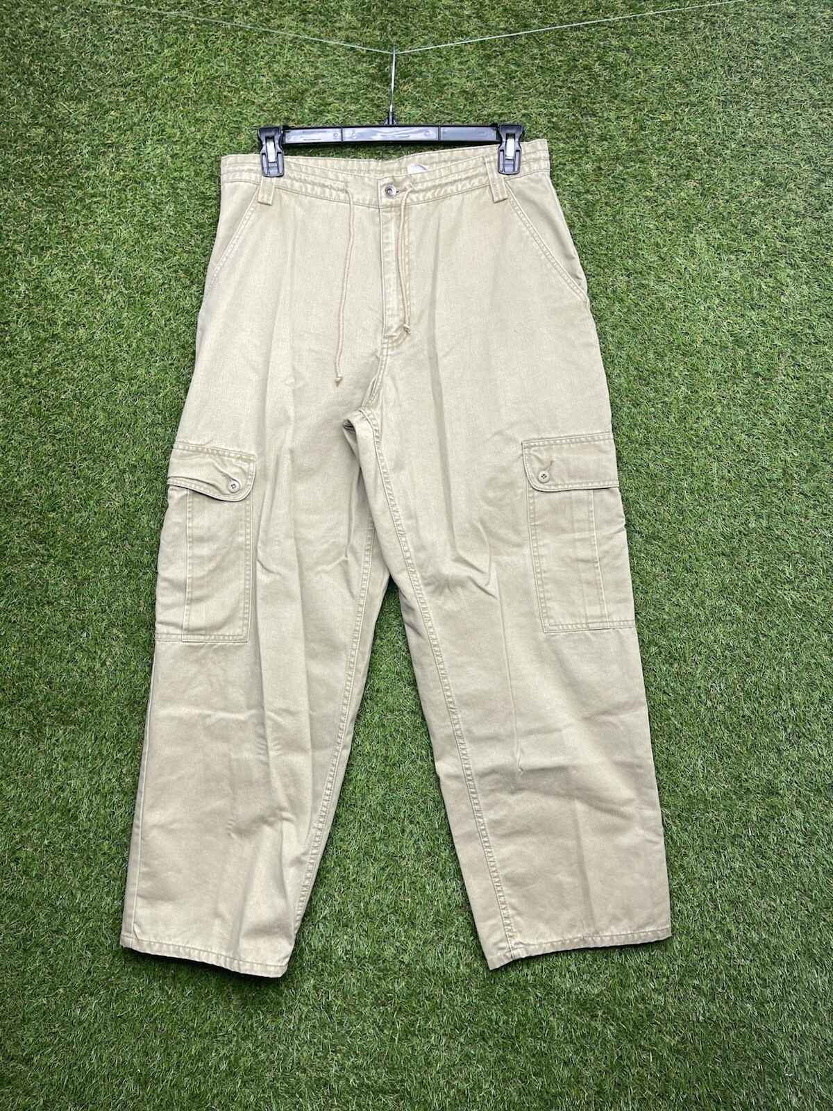 Vintage Levis Silvertab Pants Mens Medium 32×32 Khakis Cargo Cinch Baggy Loose