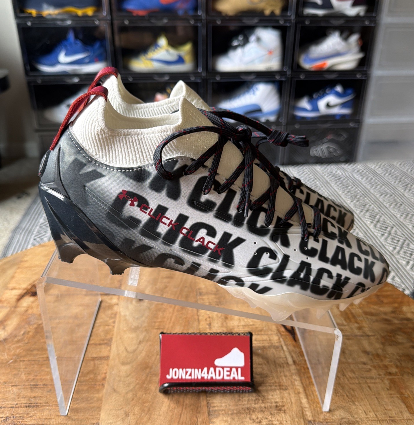 Size 11 Under Armour UA Spotlight Pro “Click Clack” Football Cleats 6006218-016