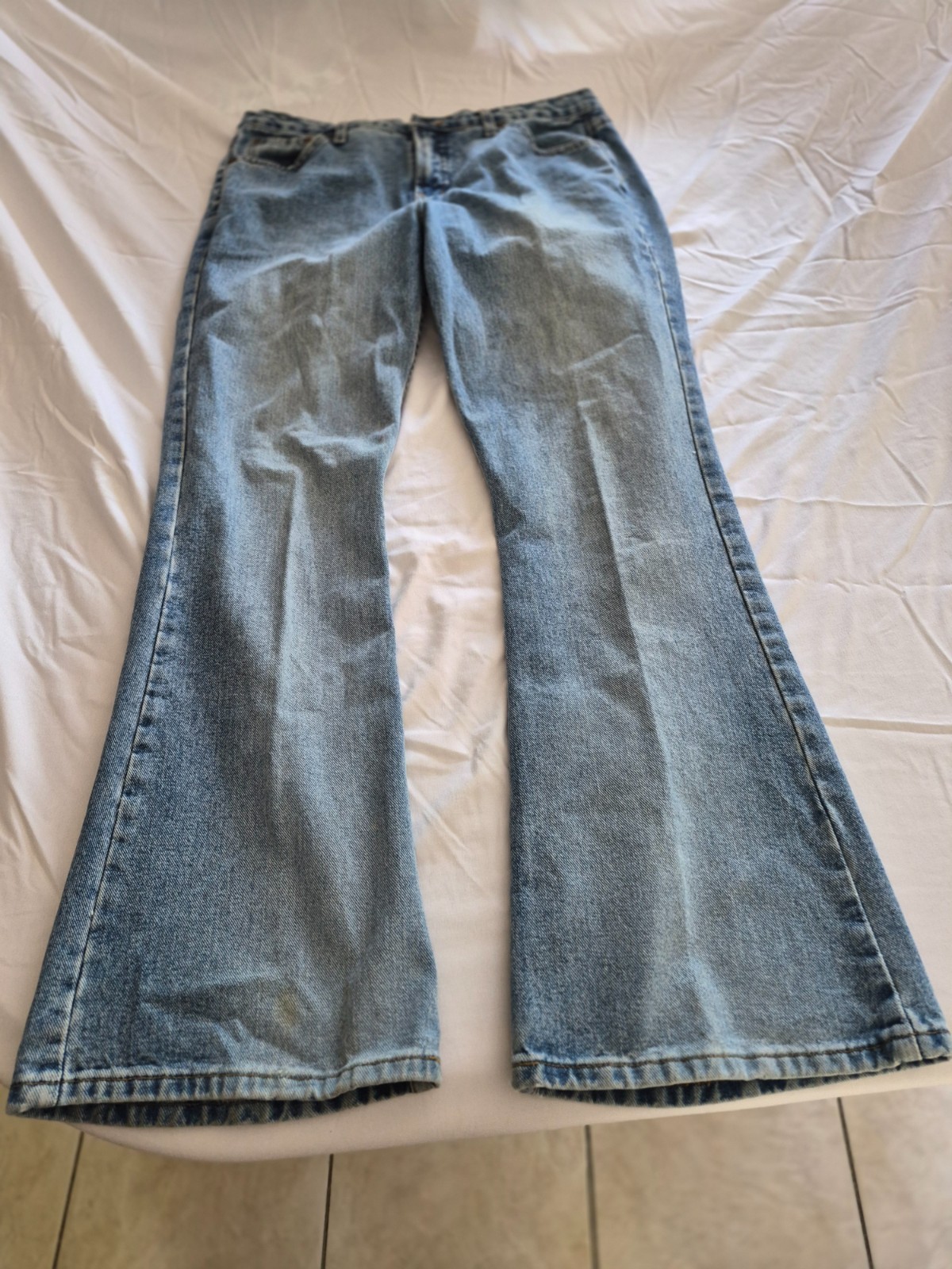 WOMEN’S SIZE 15 CANYON RIVER BLUES BOOT CUT DENIM STRETCH JEANS MADE IN MEXICO