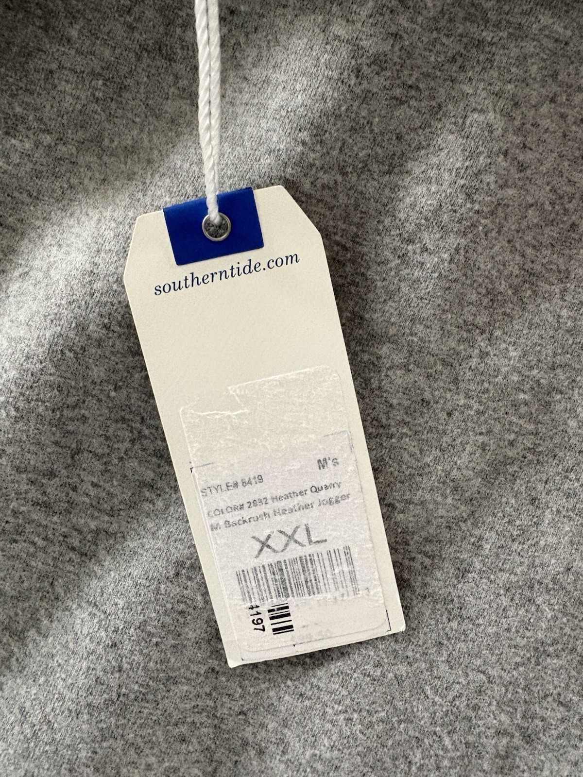 Southern Tide backrush heather quarry jogger size XXL NEW with tags