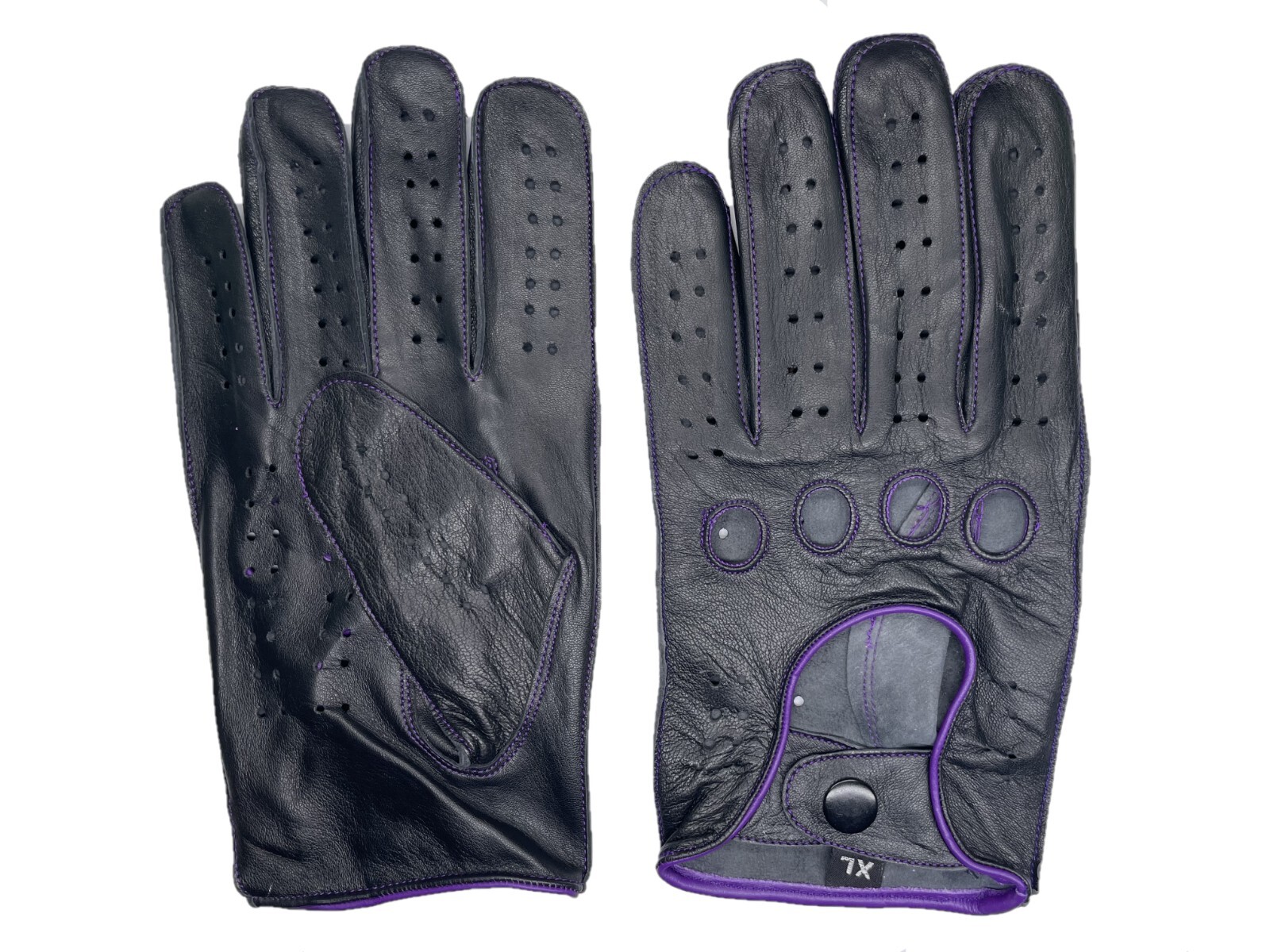 MEN’S 100% GENUINE LEATHER DRIVING GLOVES REVERSE STITCH CHAUFFEUR