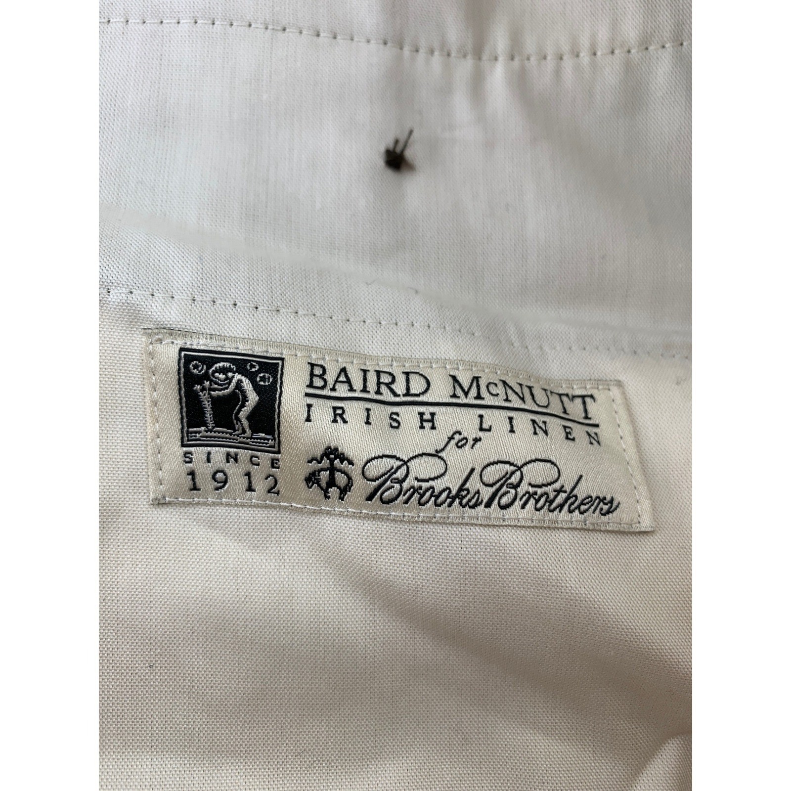 Brooks Brothers Pants 40×30 Blue Baird Mcnutt Linen Madison Pleated Cuff NEW
