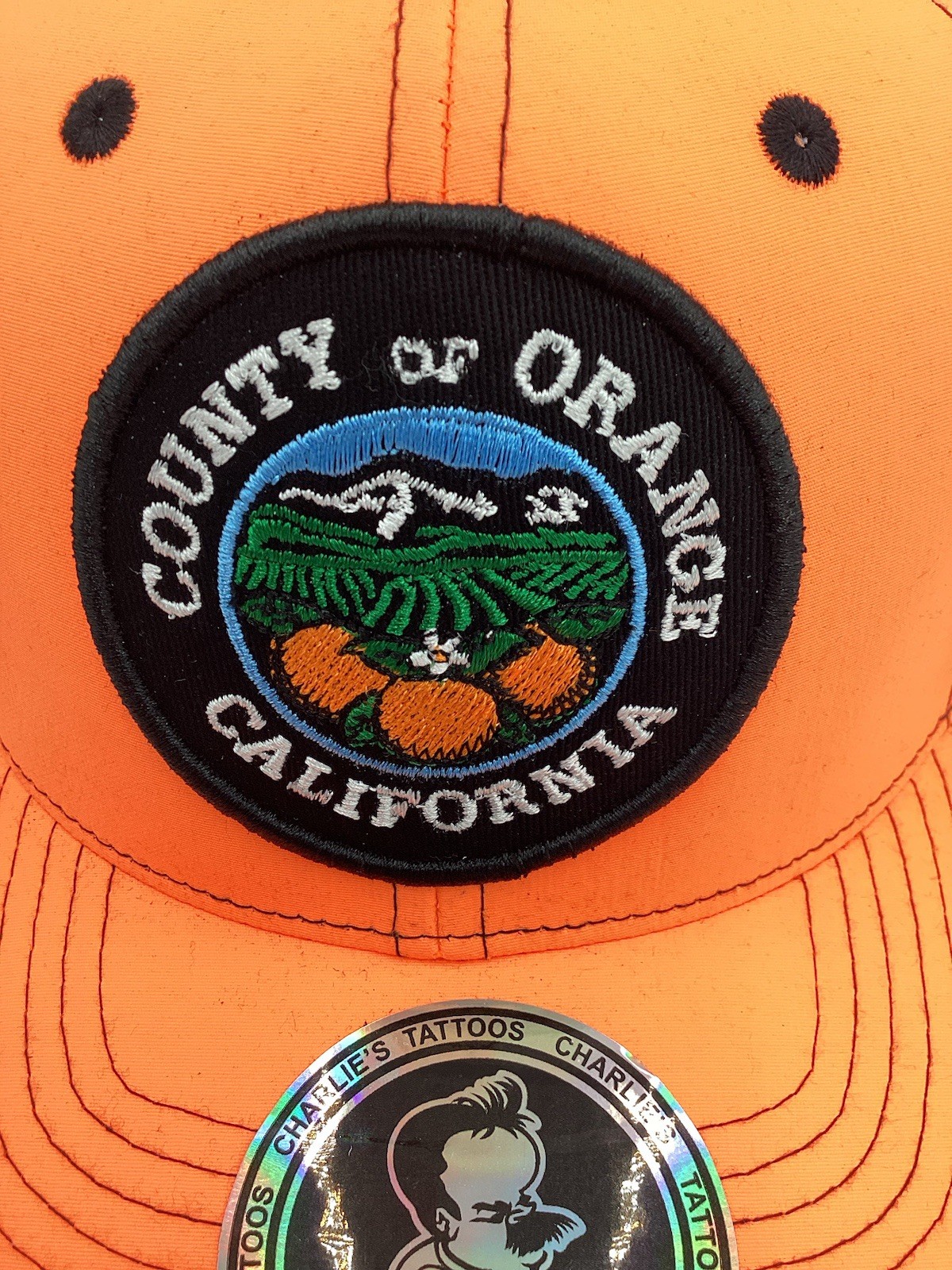 CALIFORNIA 714 ORANGE COUNTY “construction Worker” MESH TRUCKER SNAPBACK HAT