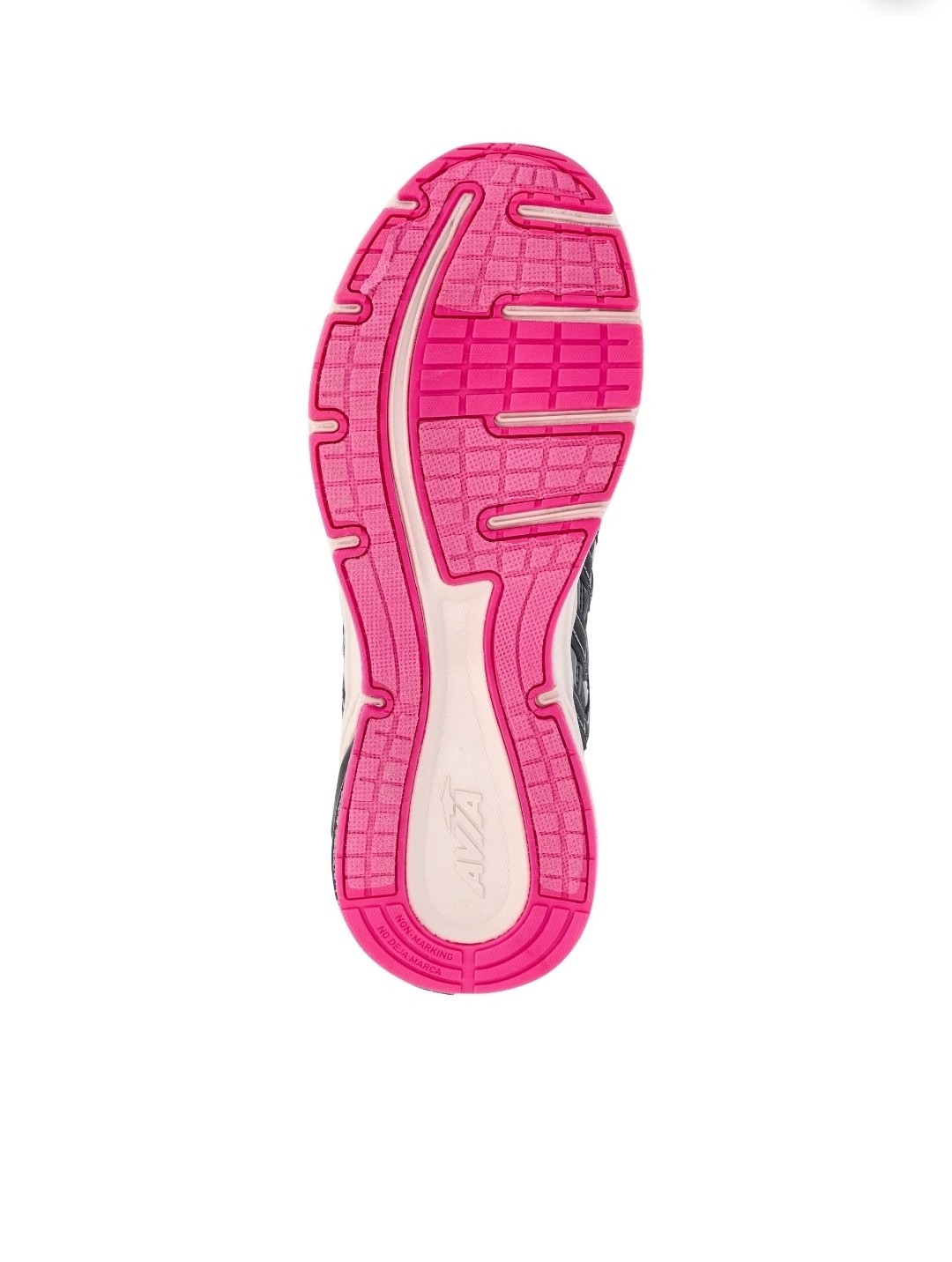 AVIA Low Top Lace-Up Athletic Sneaker Rubber Outsole Black/White with Pink
