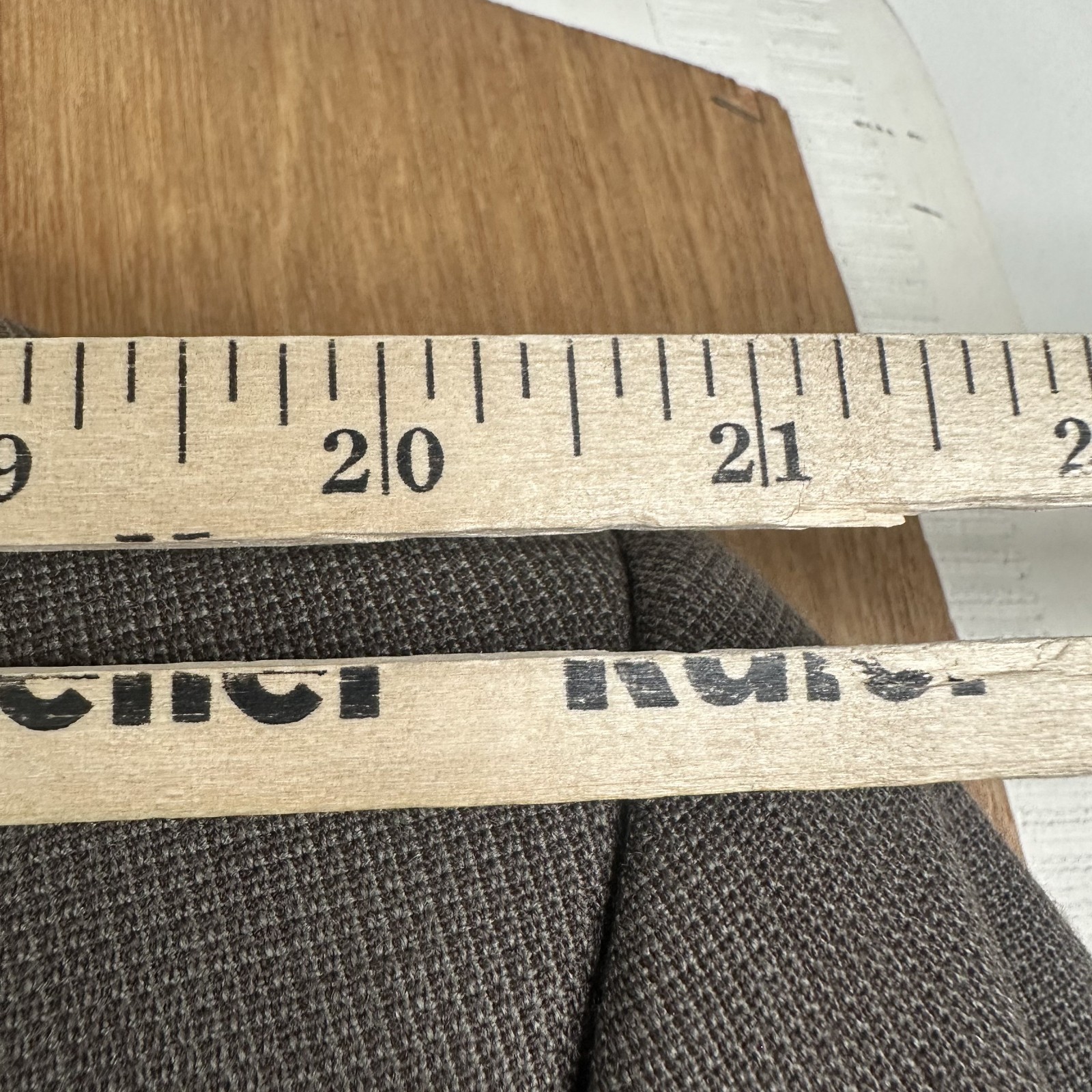 Towncraft Suit Mens 46L Brown 2 Button Polyester Wool Pants Mens 38×31 Canvased