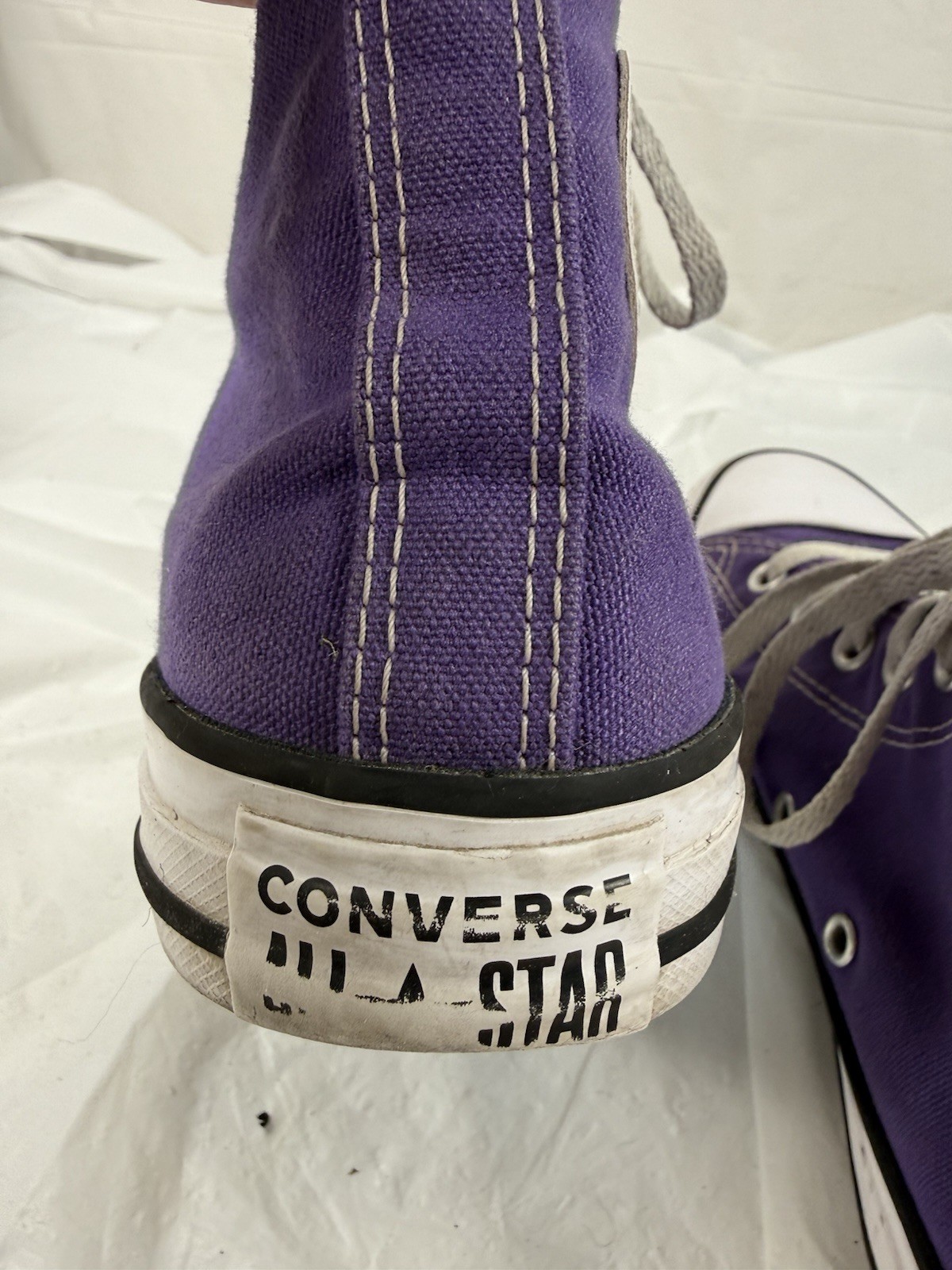 Converse Chuck Taylor All Star High Top Purple Canvas Sneakers 137833F Wo’s 8