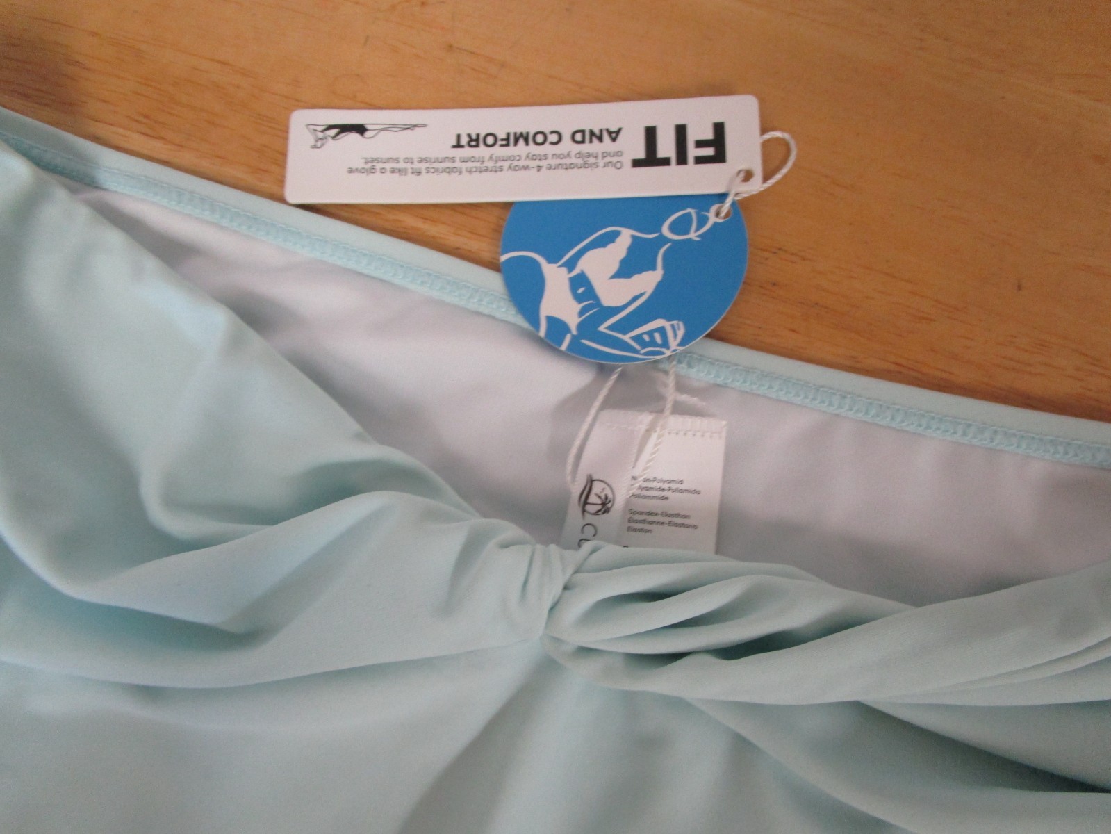 Cupshe Pale Blue Size L 1-Piece High Waist Swimwear Bikini Bottom