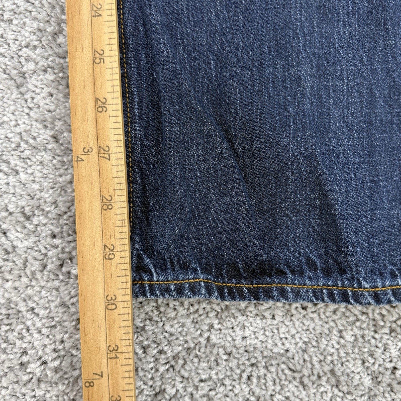 J Crew The Sutton Selvedge Jeans Mens Size Tag-36×32/Fits-36×30 Red Line Tapered