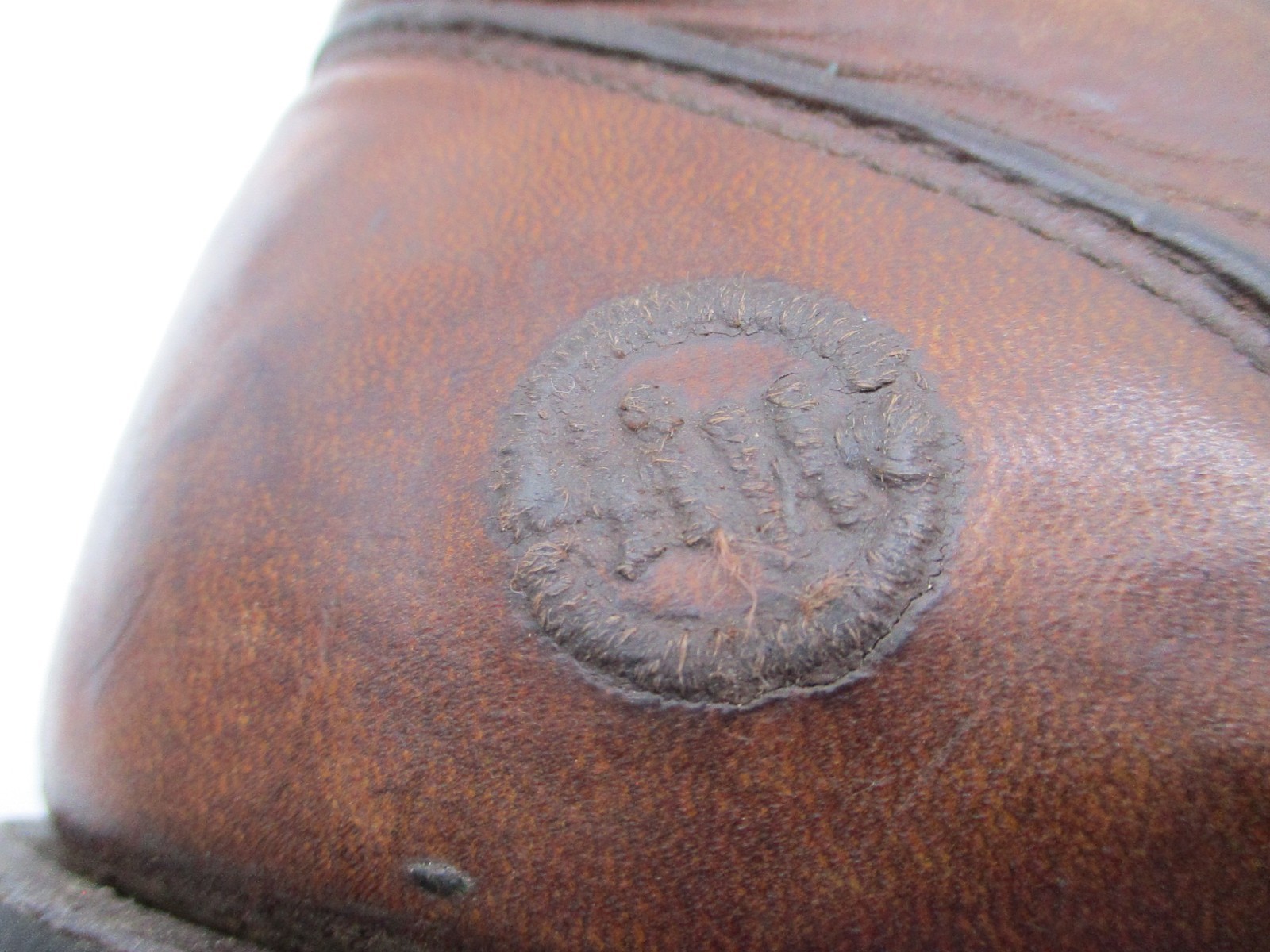 Double-H Brown Leather Lacer Kiltie Western Boots Womens Size 8 M Style 9302