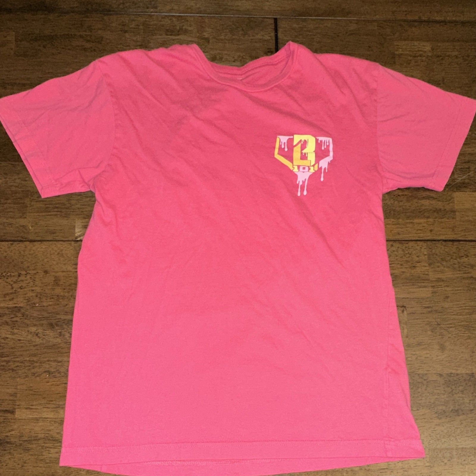 Baseball Lifestyle 101 BL101 Set Mens Size Small Baseball Graphic Logo Pink