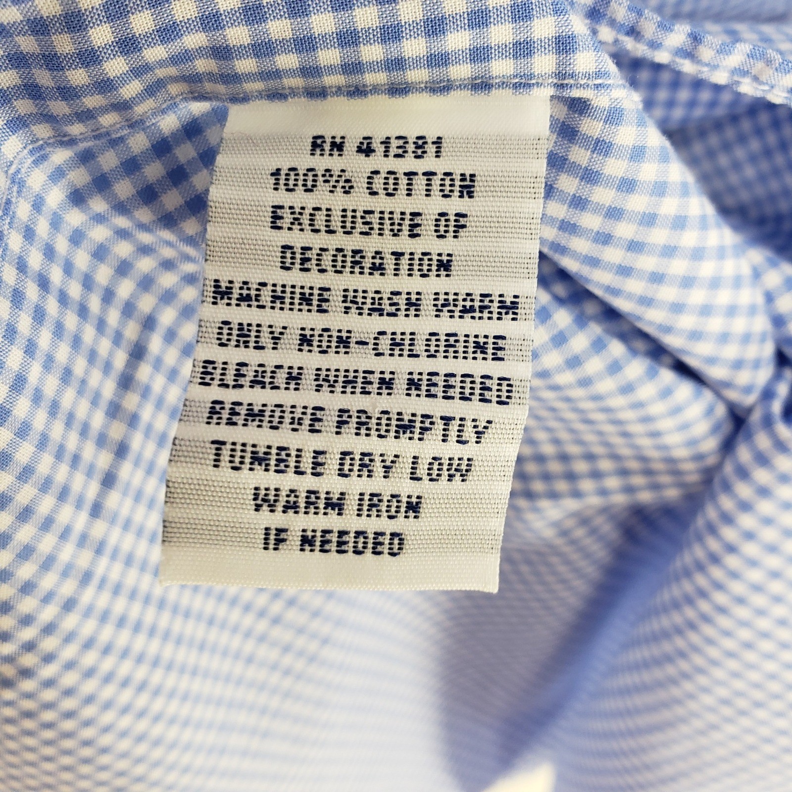 Ralph Lauren Gingham Button Down Shirt Mens L Blue Pink Check Plaid Long Sleeve