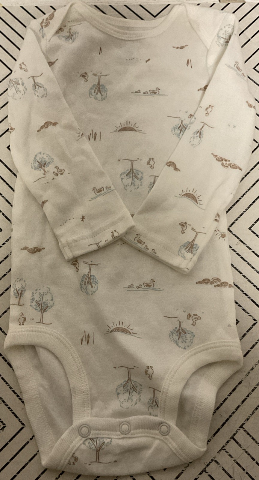 🥥 Carter’s Cable Knit Shirt Overall Set Spring Easter Duck 3pc 12M🆕AS SHOWN👇