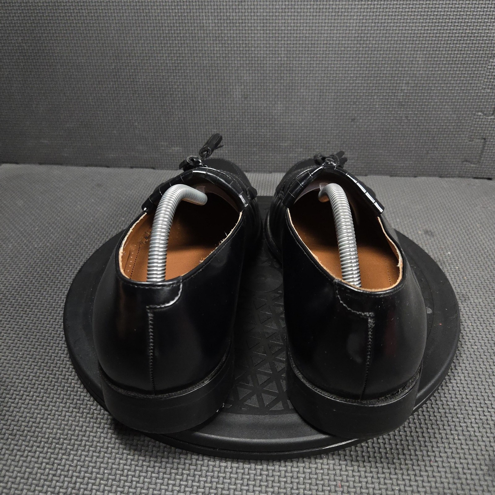 Bostonian Classics Shoes Mens Size 9.5W Black Leather Tassel Loafers Dress