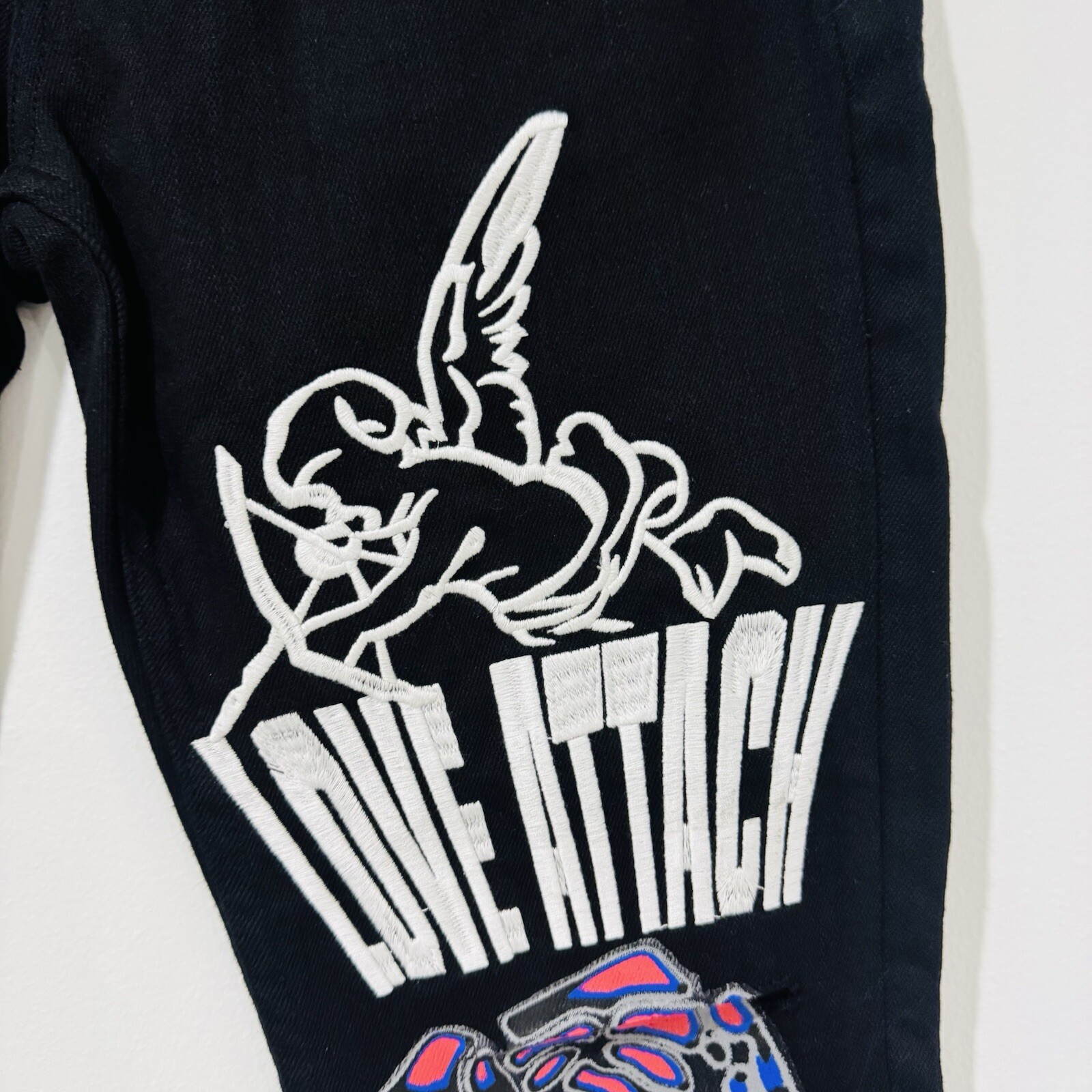 Ksubi X KUSTOM Van Winkle Black Ace Slice Rose Jeans Limited Edition 074/481