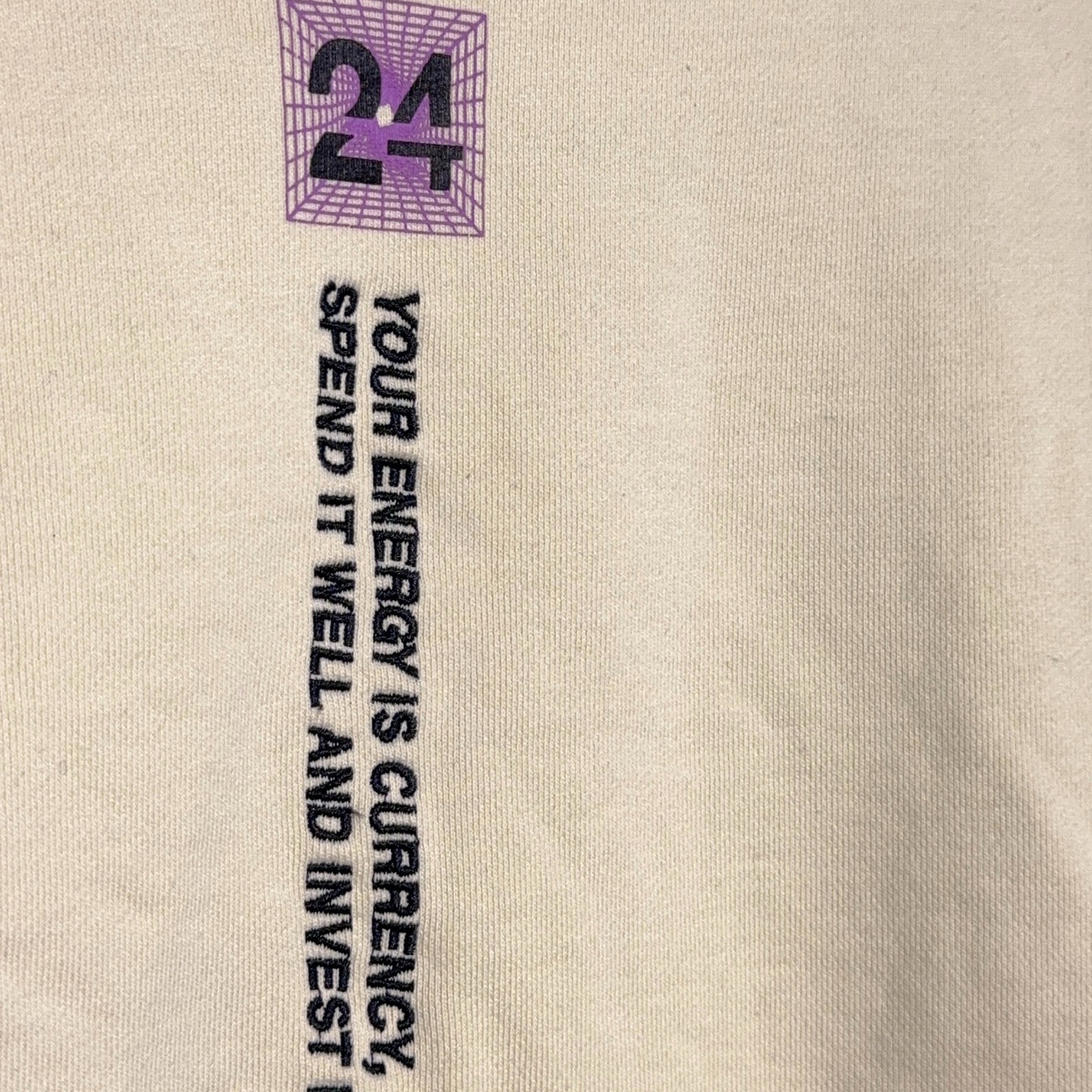Mayfair Graphic Sweatshirt Womens Size One Size (Fits M) Cotton Cream Streetwear