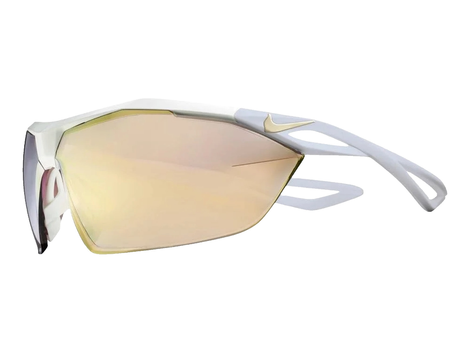 Nike Vaporwing R Sunglasses (Matte White/Speed Tint UML Gold Mirror)
