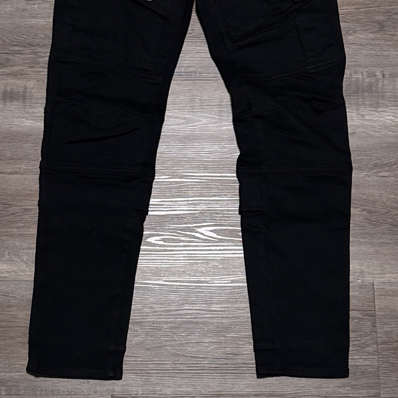 G-Star Raw Airblaze 3D Skinny Black Multi Pocket Moto Cargo Jeans Mens 30×30 NEW