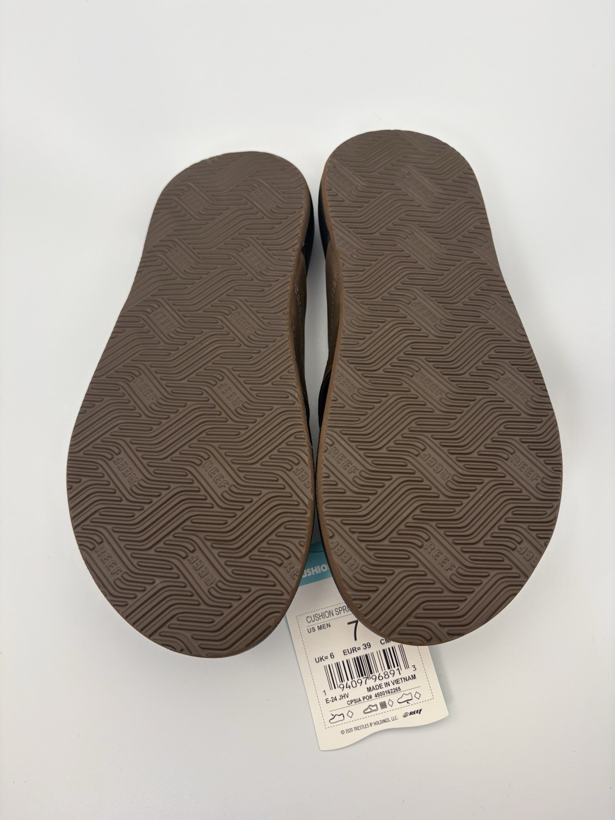 Reef Cushion Spring Flip Flops Mens Size 7 Brown Comfort Sandals Thong NWT