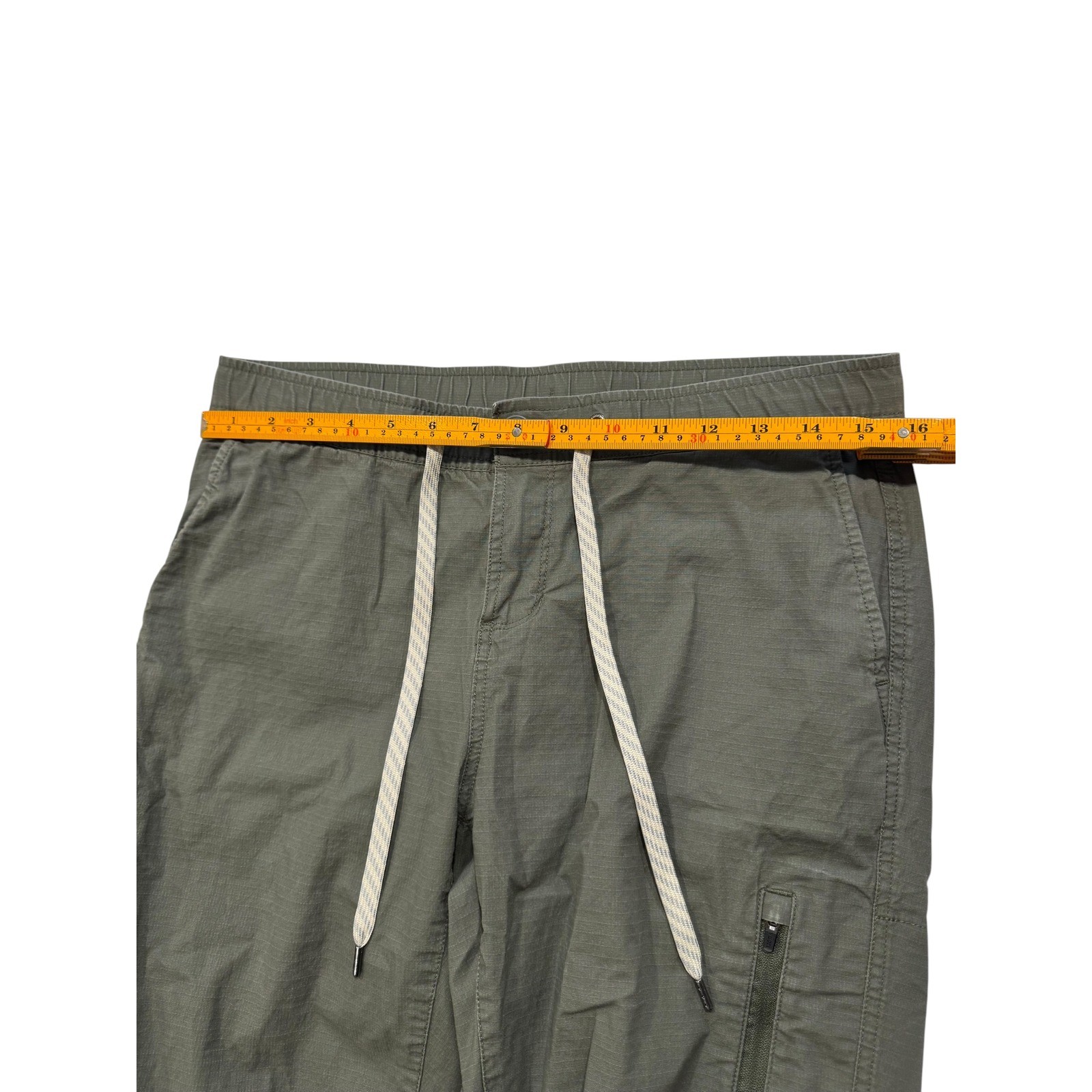 Vuori Ripstop Climber Pants Olive Green Stretch Drawstring Cargo Size Medium