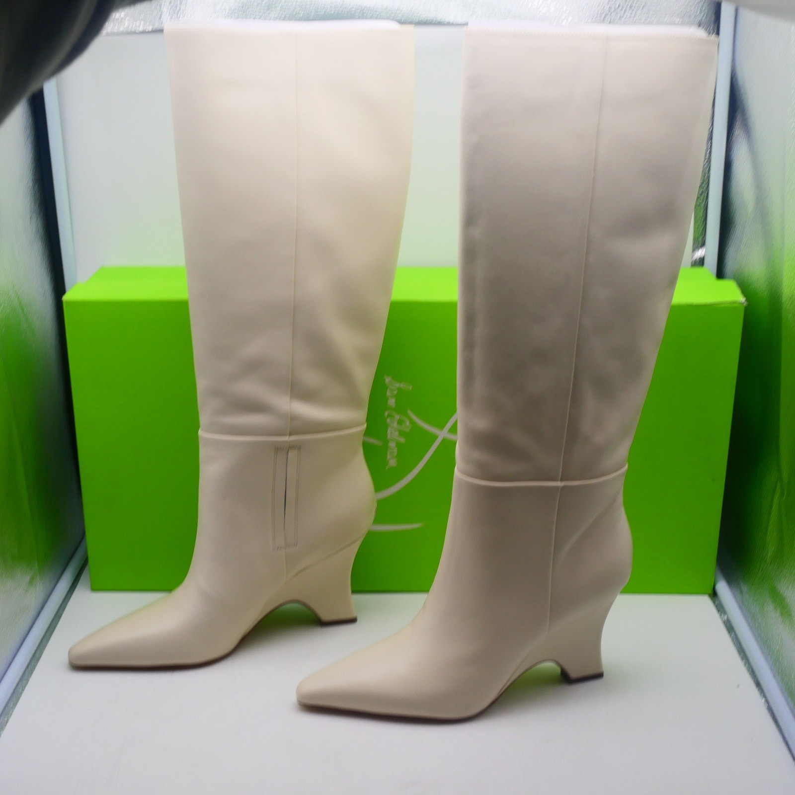 NEW Sam Edelman Vance Knee High Boots Women’s 5 Ivory Cream