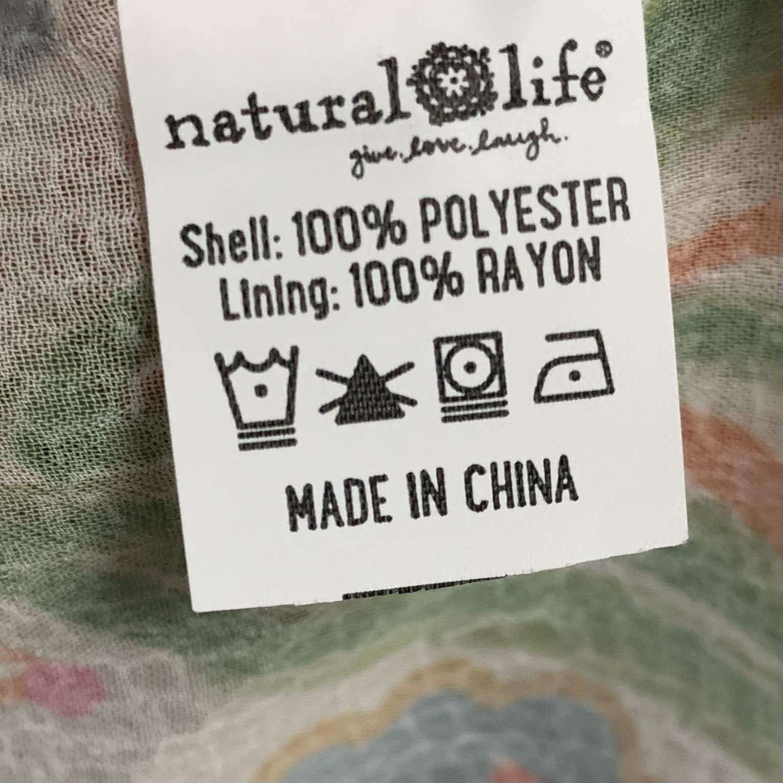 Natural Life Dress Size M Happy Days Shift Oversized Floral Sheer Boho Beach