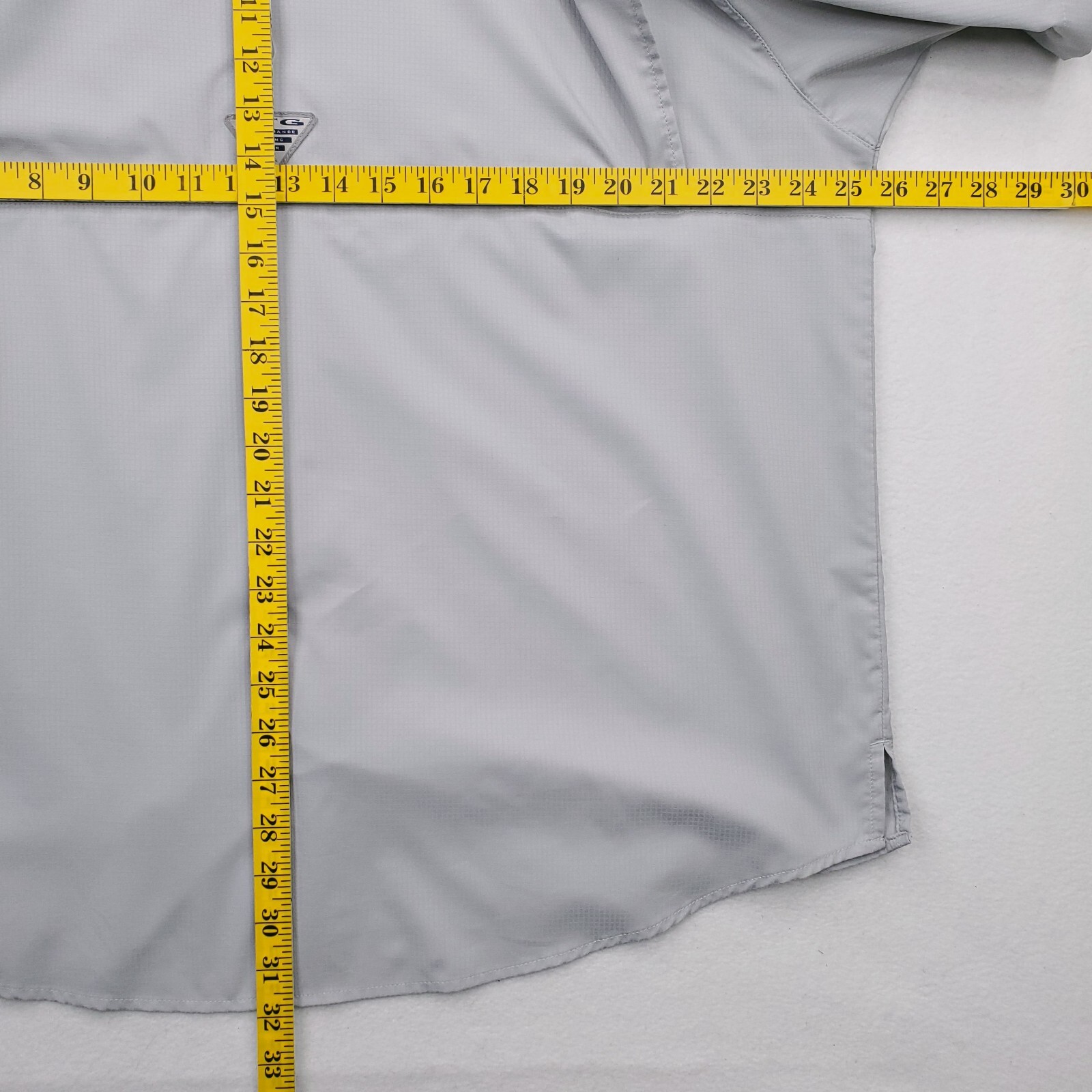 Columbia Shirt Mens Extra Large Gray PFG Performance Vented Caped Outdoor Fish
