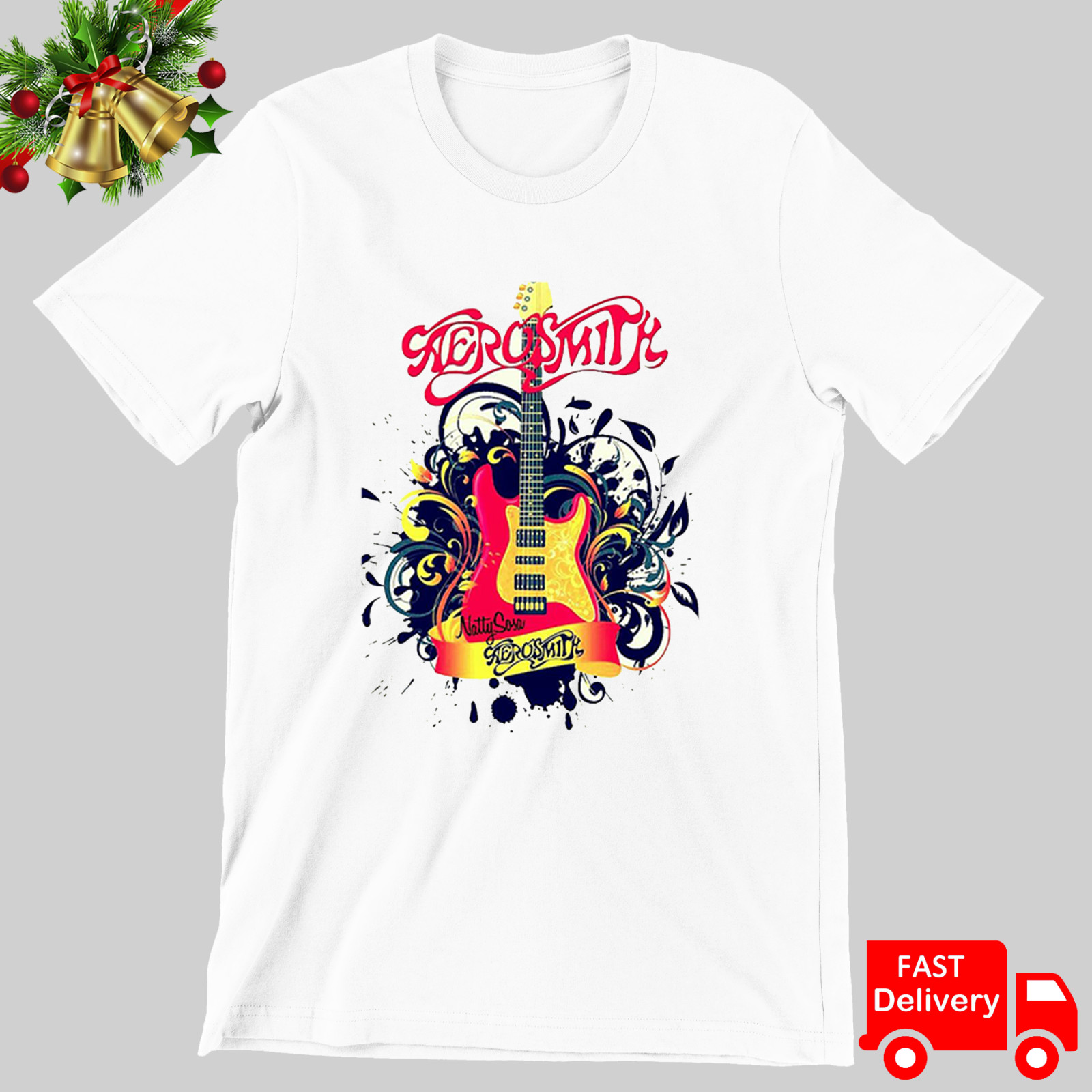 Aerosmith Band T shirt White Short Sleeve Tee Unisex All Size S M L 234XL