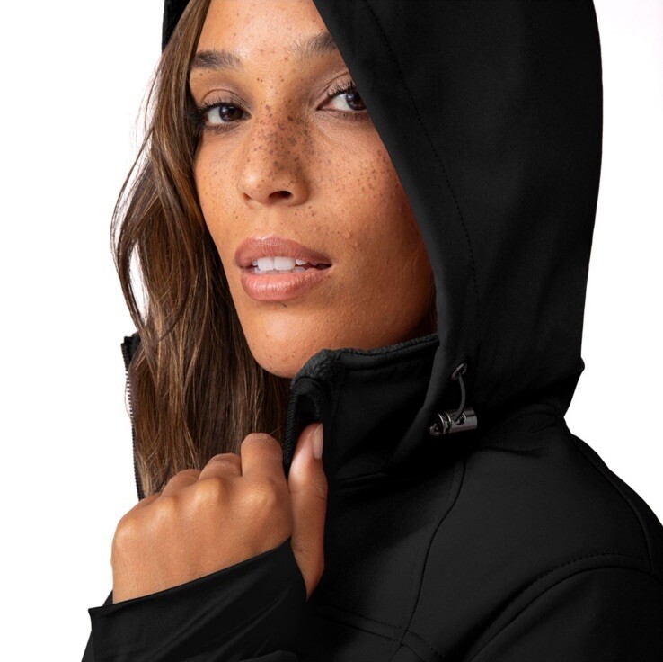 FREE COUNTRY Ladies SUPER SOFTSHELL JACKET Size Large Black NEW