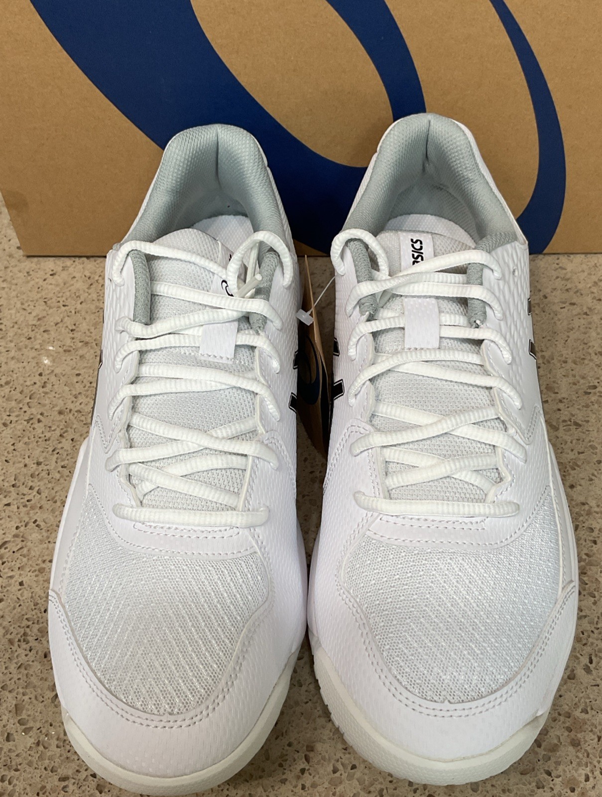 Mens Asics Gel-Dedicate 8 Sneakers Size 12 White/Black 1041A408-101 Shoes New