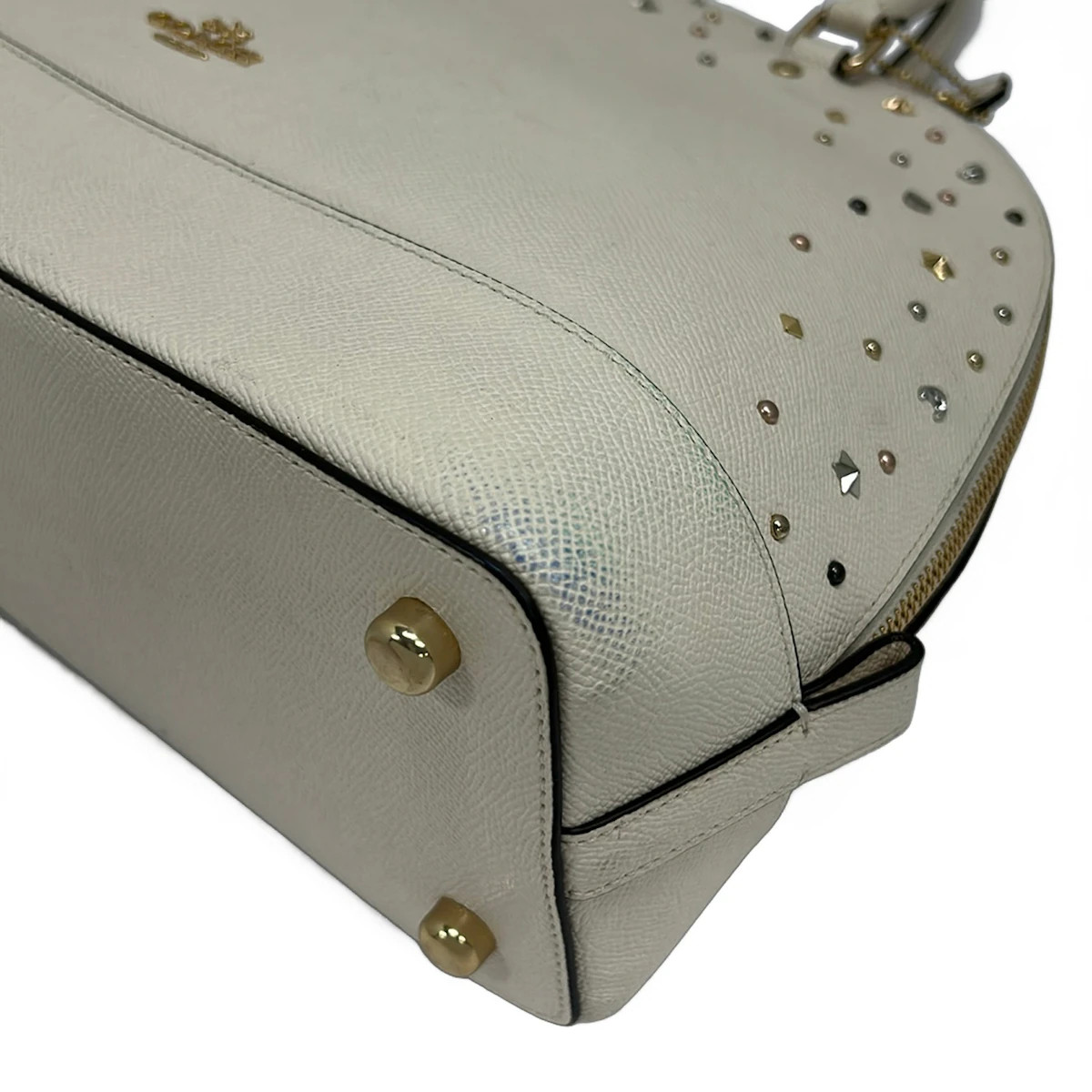 COACH – F22300 Cream Leather Handbag