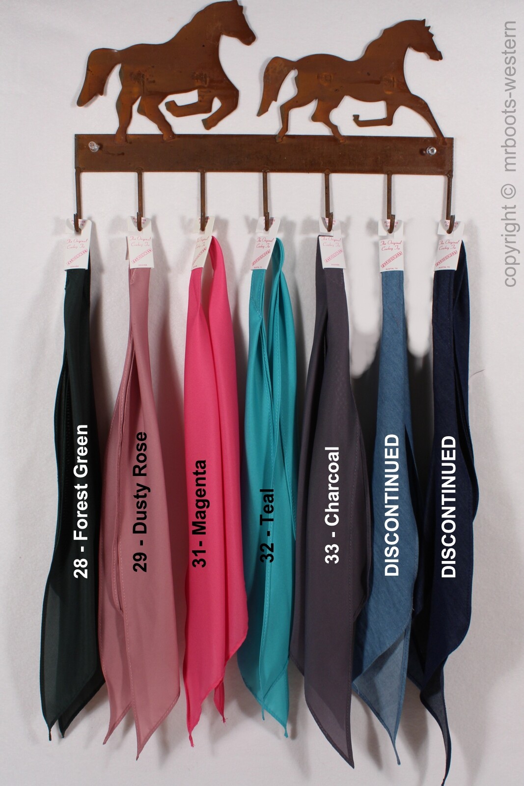 FA-1506 Western Scarf Tie – 36″ – Available in 27 Color Options