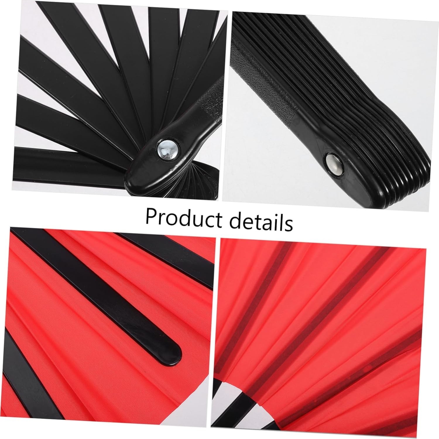 2pcs Asian Folding Hand Fans Bamboo Silk Style Wedding Party Favors Church Gift
