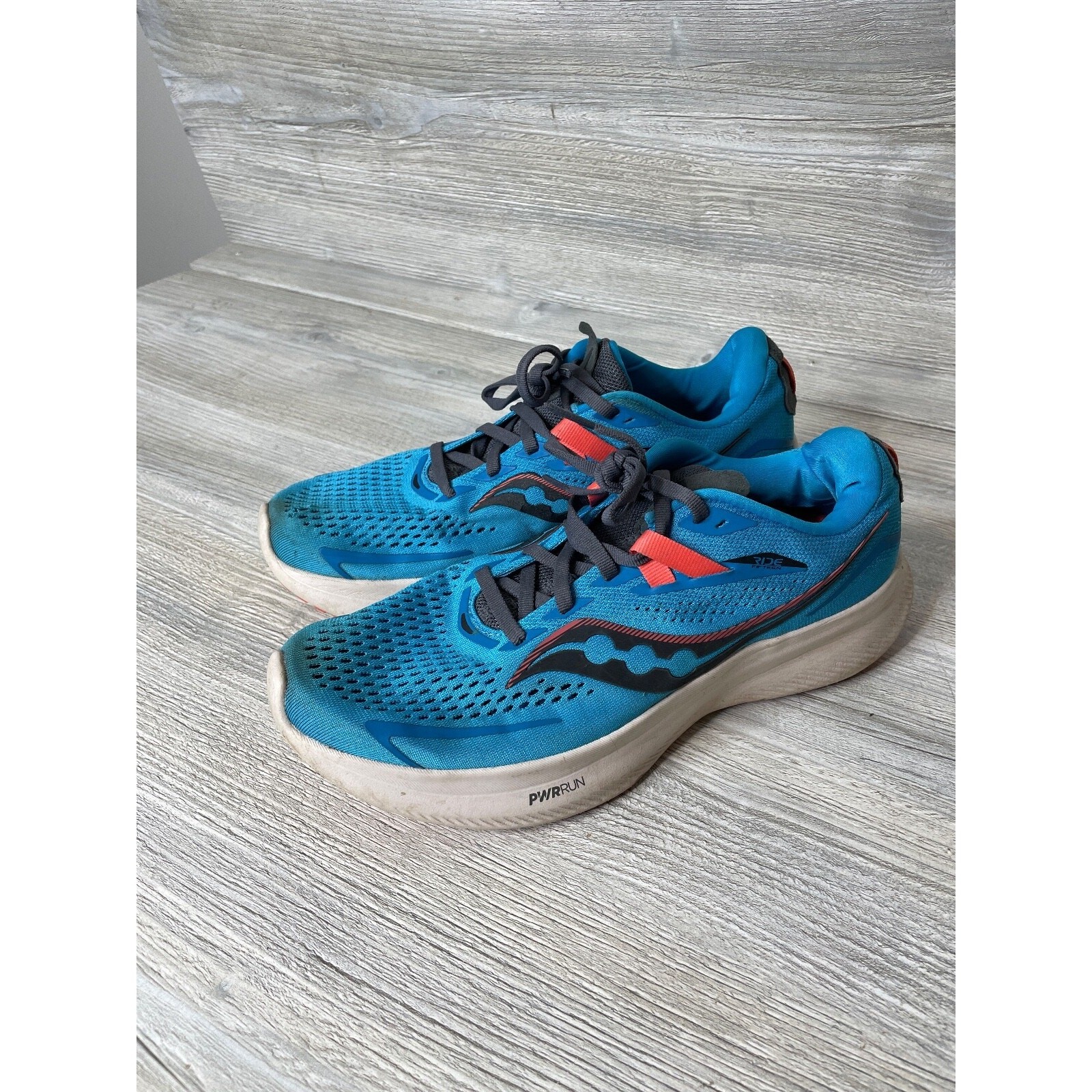 Saucony Ride 15 Women’s Shoes Sz 10 Running Sneakers Ocean/Shadow Blue S10729-31