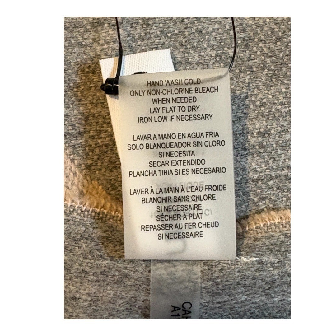 Calvin Klein Taupe Logo Oblong Blanket Scarf Acrylic Blend Women 76×24 NWT