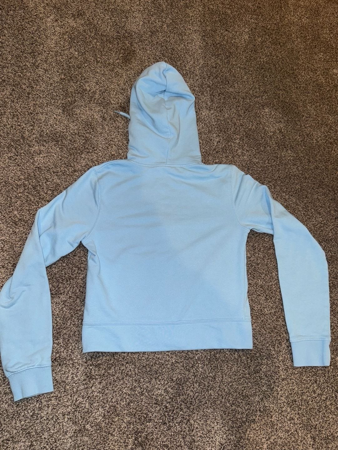 H&M DIVIDED Basic Light Blue Full-Zip Cropped Hoodie