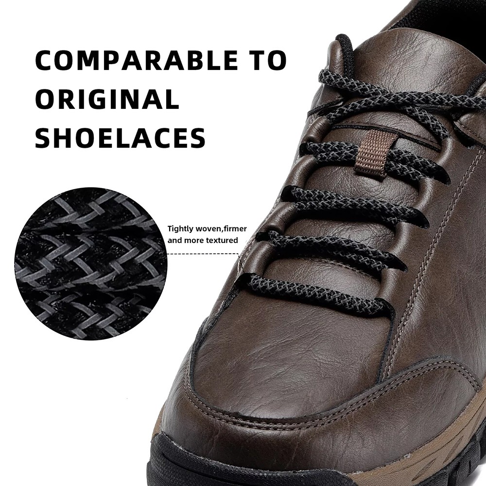 Round 4mm BOOT LACES – Work Boots Shoe Strings Outdoor Hiking Shoelaces